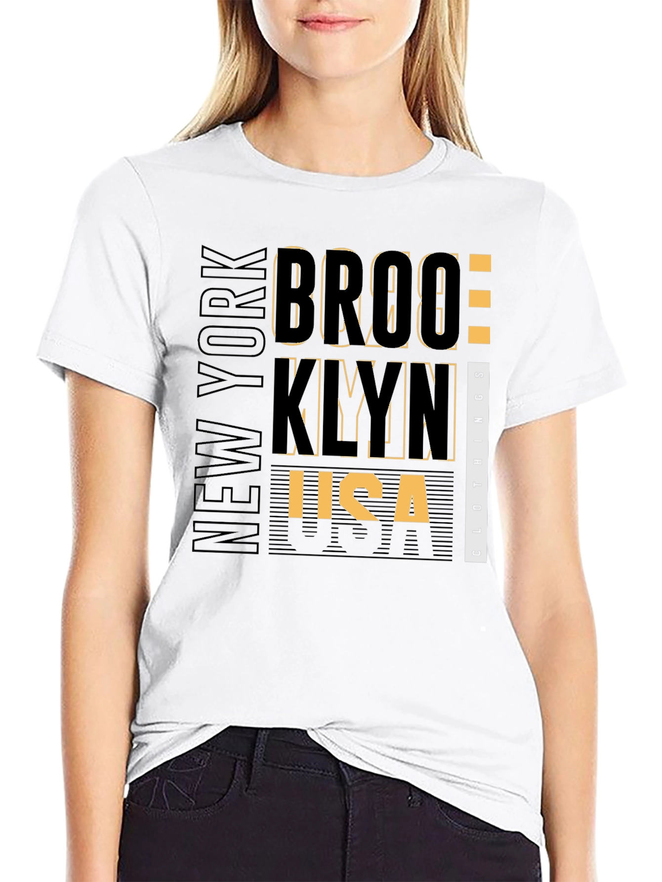 Brooklyn New York Black Graphic T-Shirt