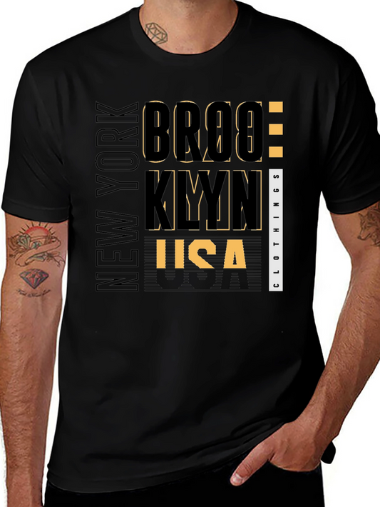 Brooklyn New York Black Graphic T-Shirt