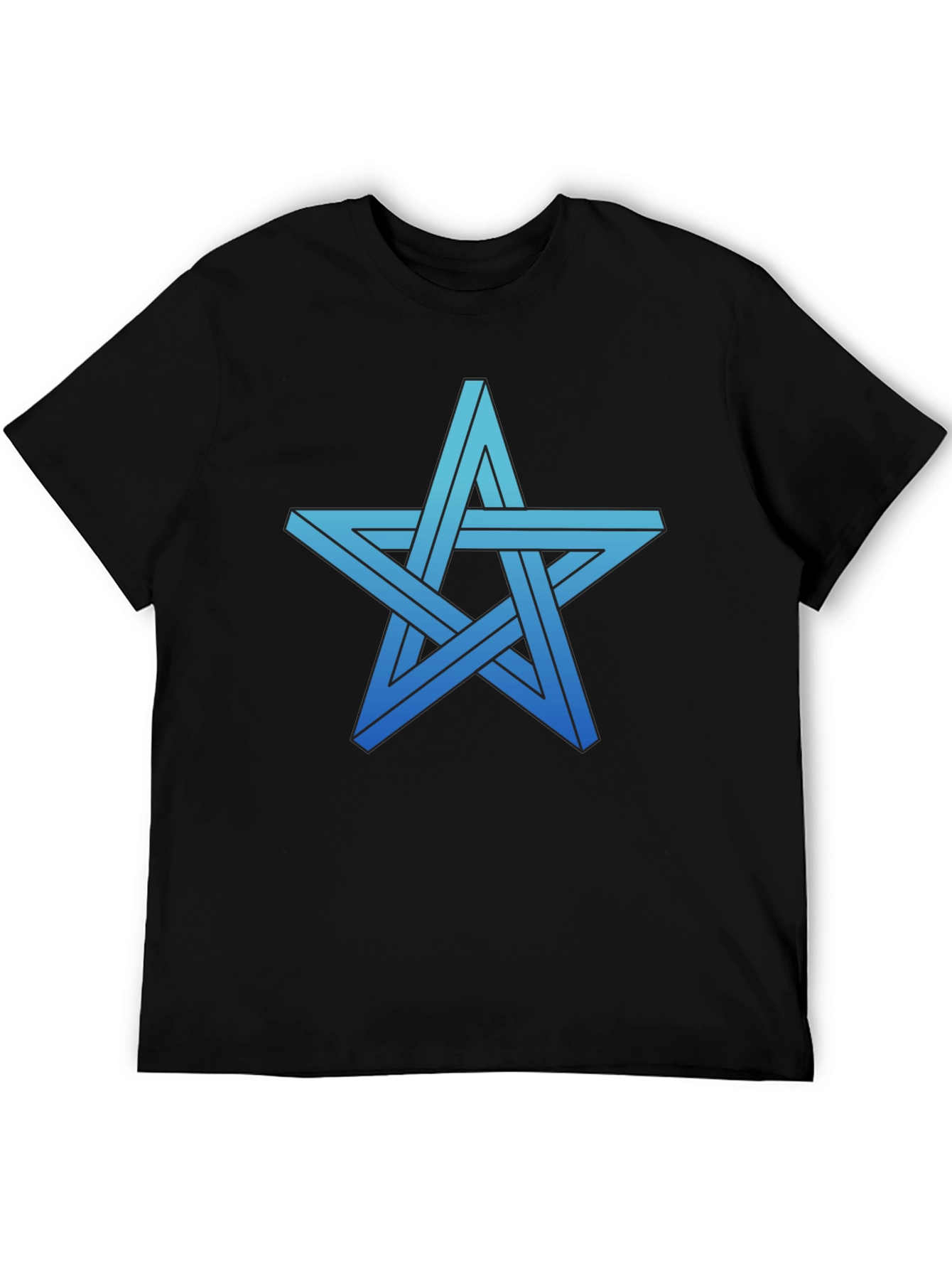 Impossible Star Graphic Tee - Optical Illusion Shirt