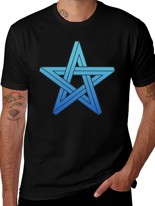 Impossible Star Graphic Tee - Optical Illusion Shirt
