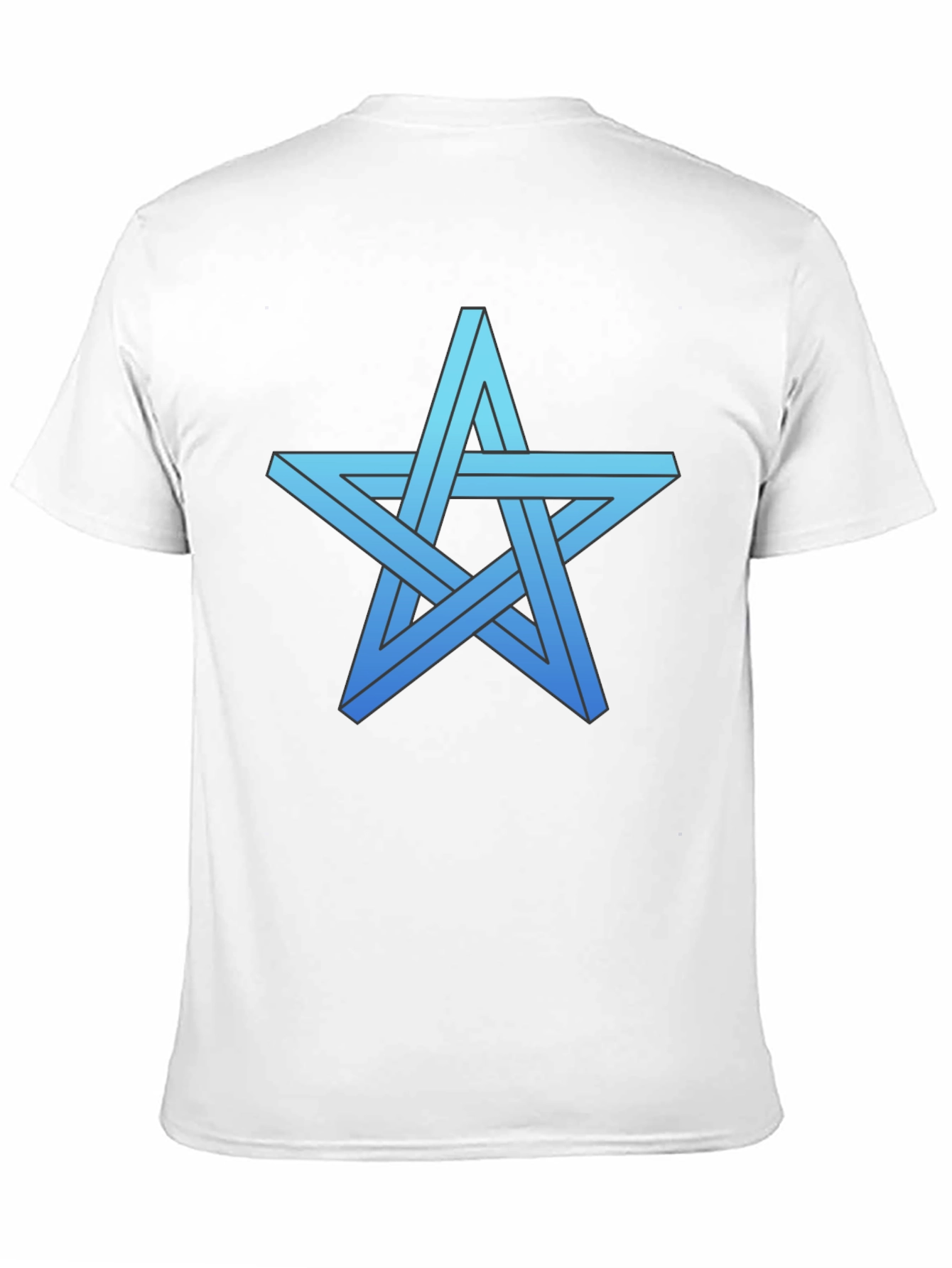 Impossible Star Graphic Tee - Optical Illusion Shirt