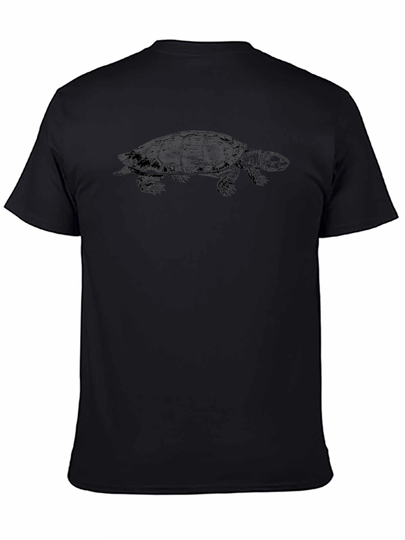 Black Turtle Graphic Tee - Classic Comfort