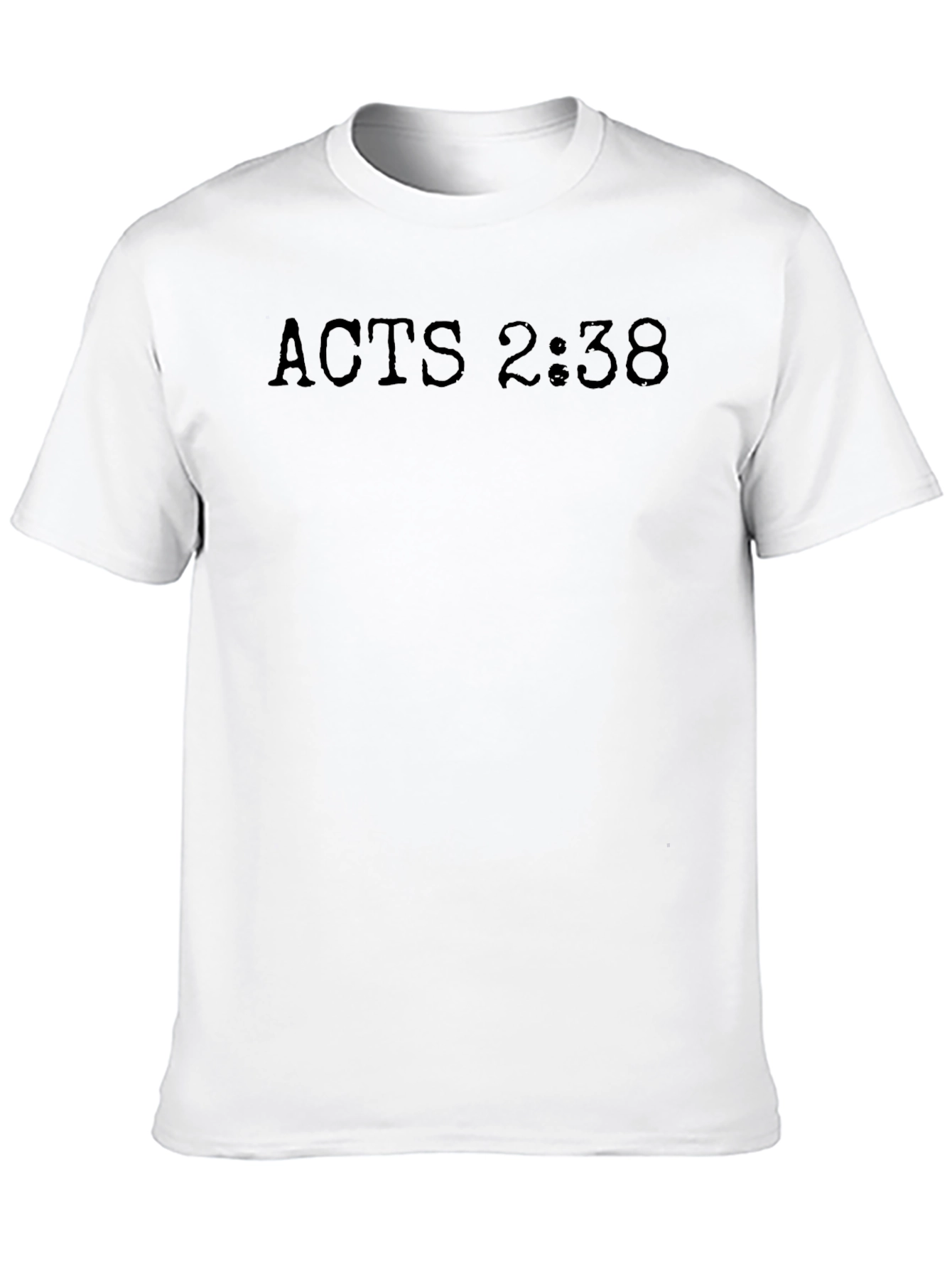 Acts 2:38 Black Christian T-Shirt