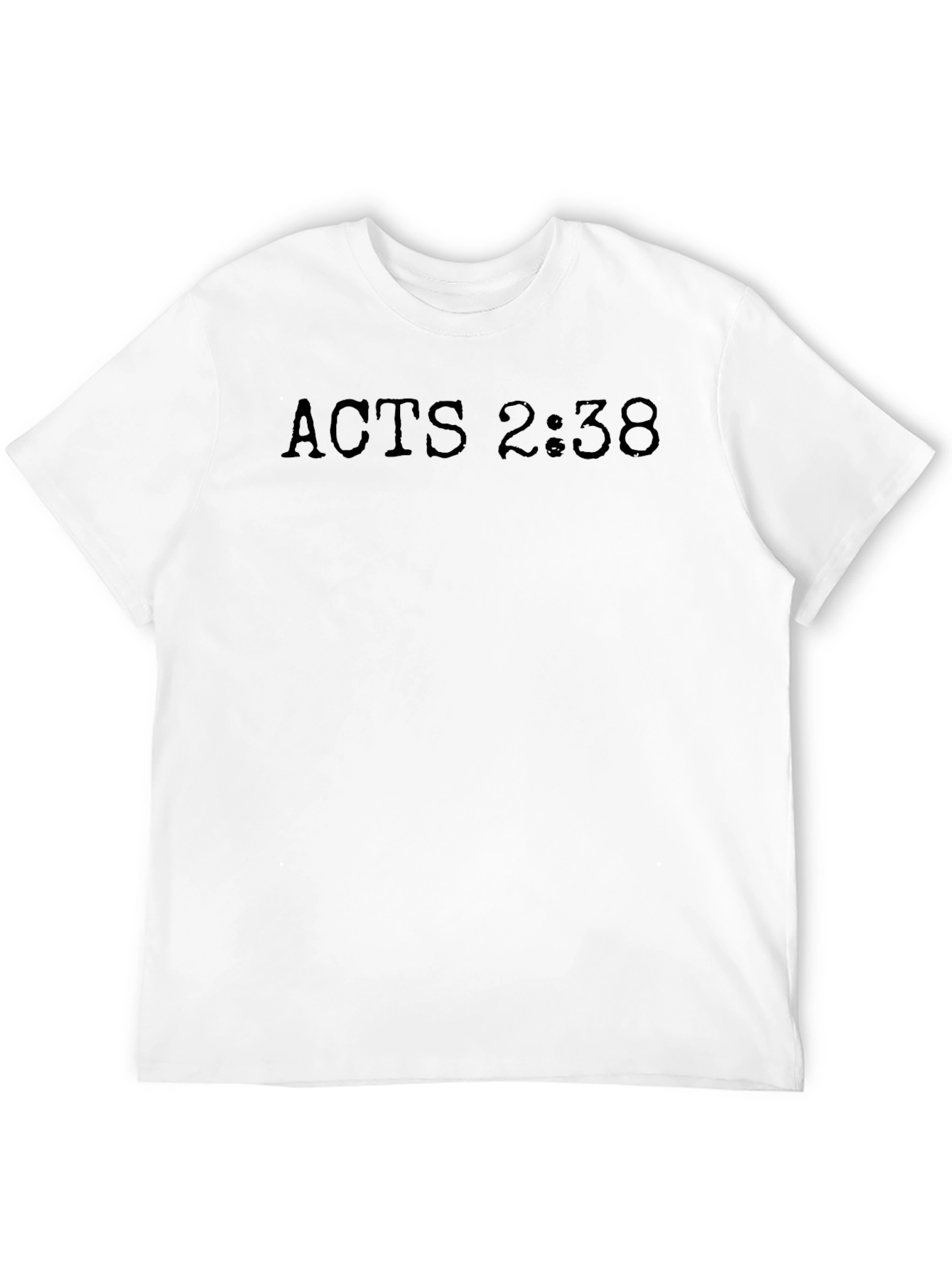 Acts 2:38 Black Christian T-Shirt