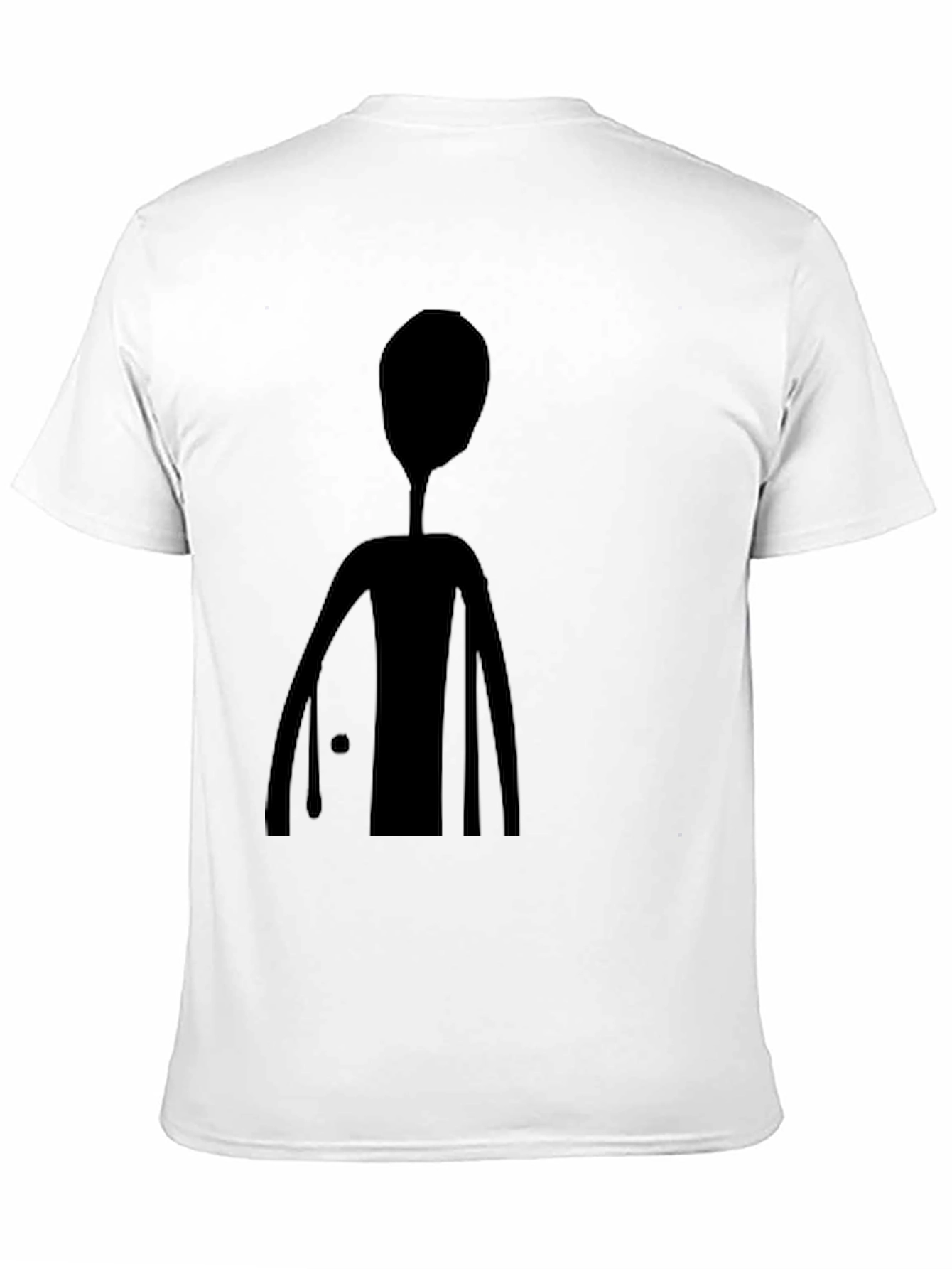 Mens Black T-Shirt with Alien Graphic