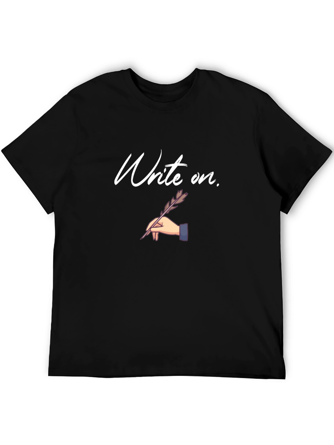 Write On T-Shirt - Black Cotton Tee