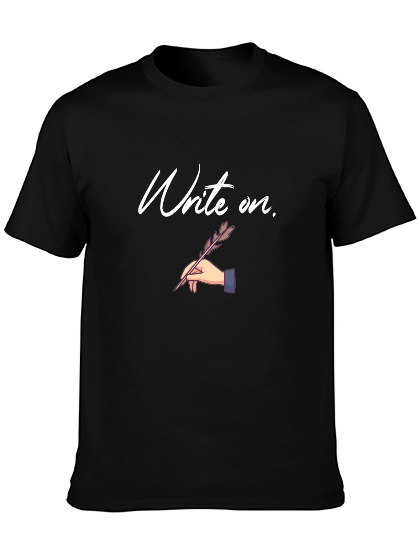 Write On T-Shirt - Black Cotton Tee