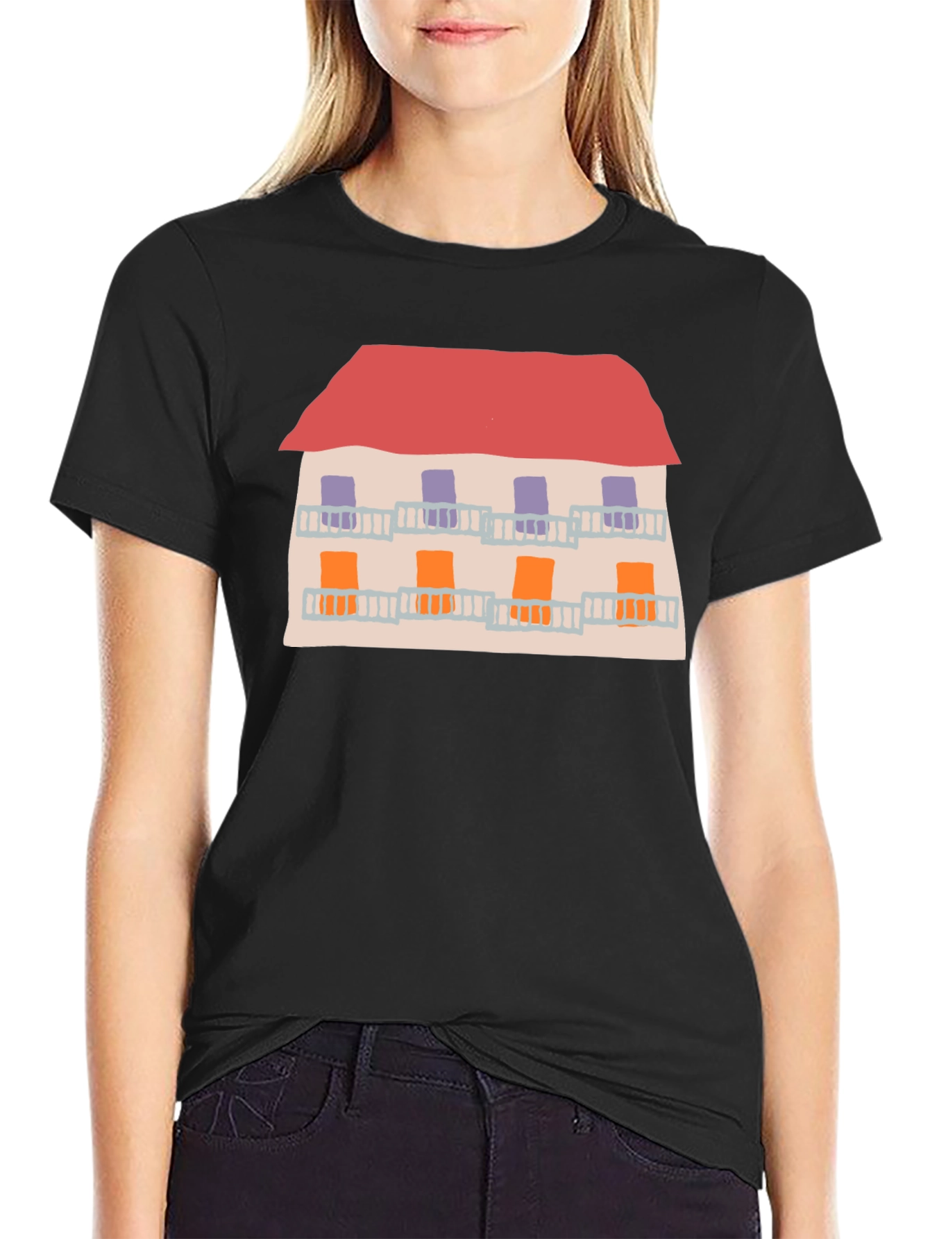 Art House T-Shirt - Funky Black Tee