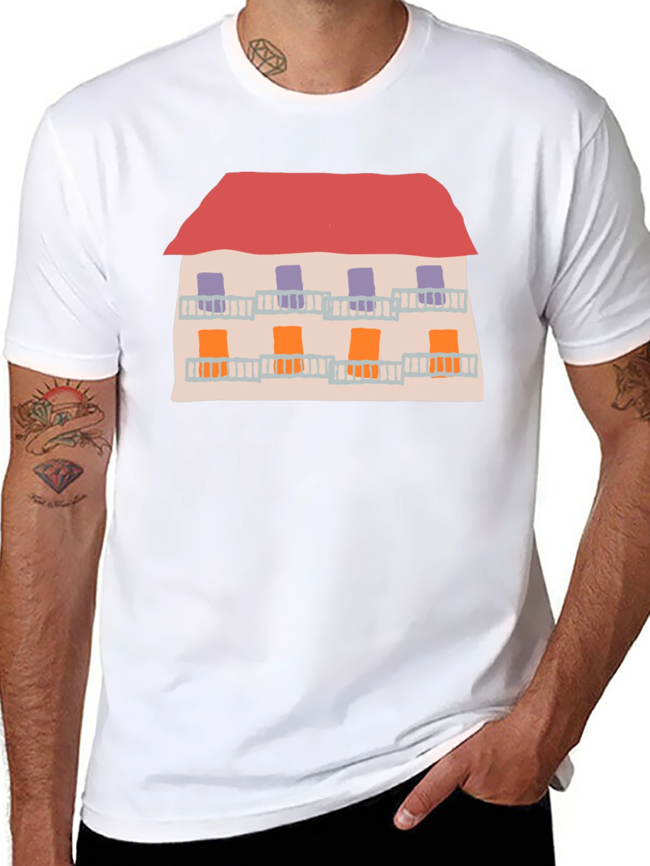 Art House T-Shirt - Funky Black Tee