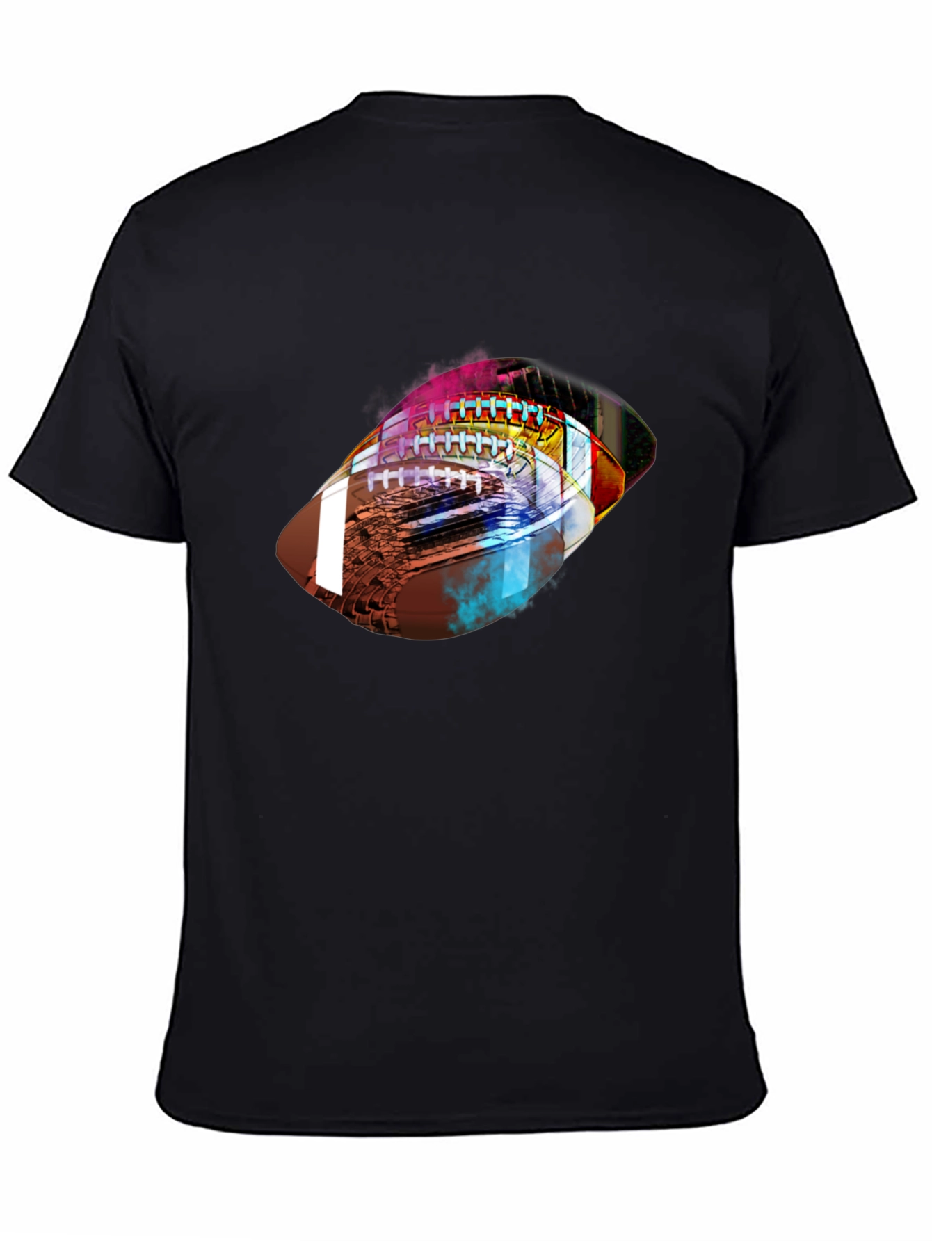 Abstract Football Graphic Tee - Stylish Sports Shirt