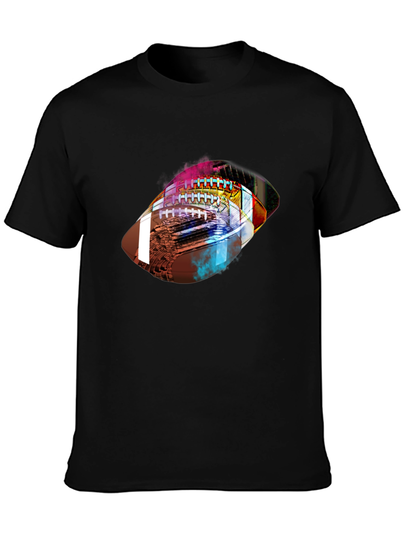 Abstract Football Graphic Tee - Stylish Sports Shirt