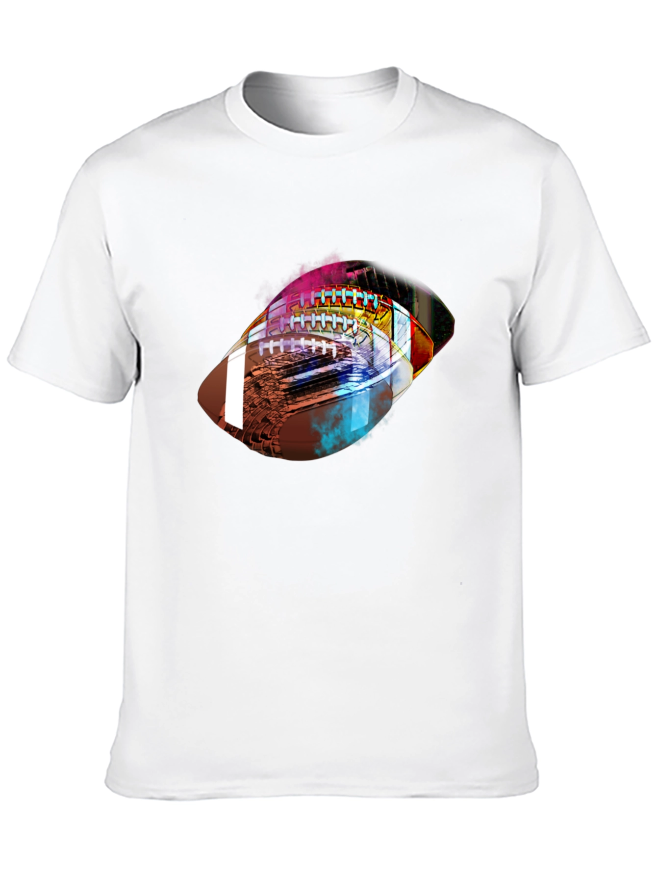 Abstract Football Graphic Tee - Stylish Sports Shirt