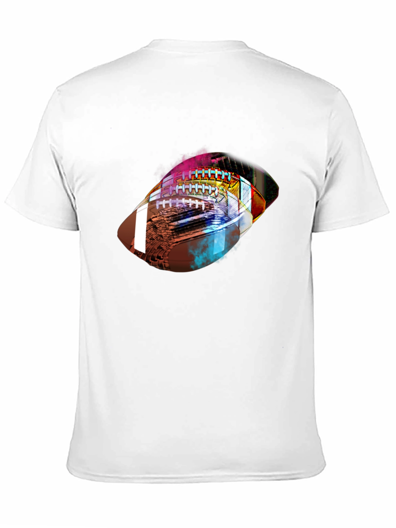Abstract Football Graphic Tee - Stylish Sports Shirt