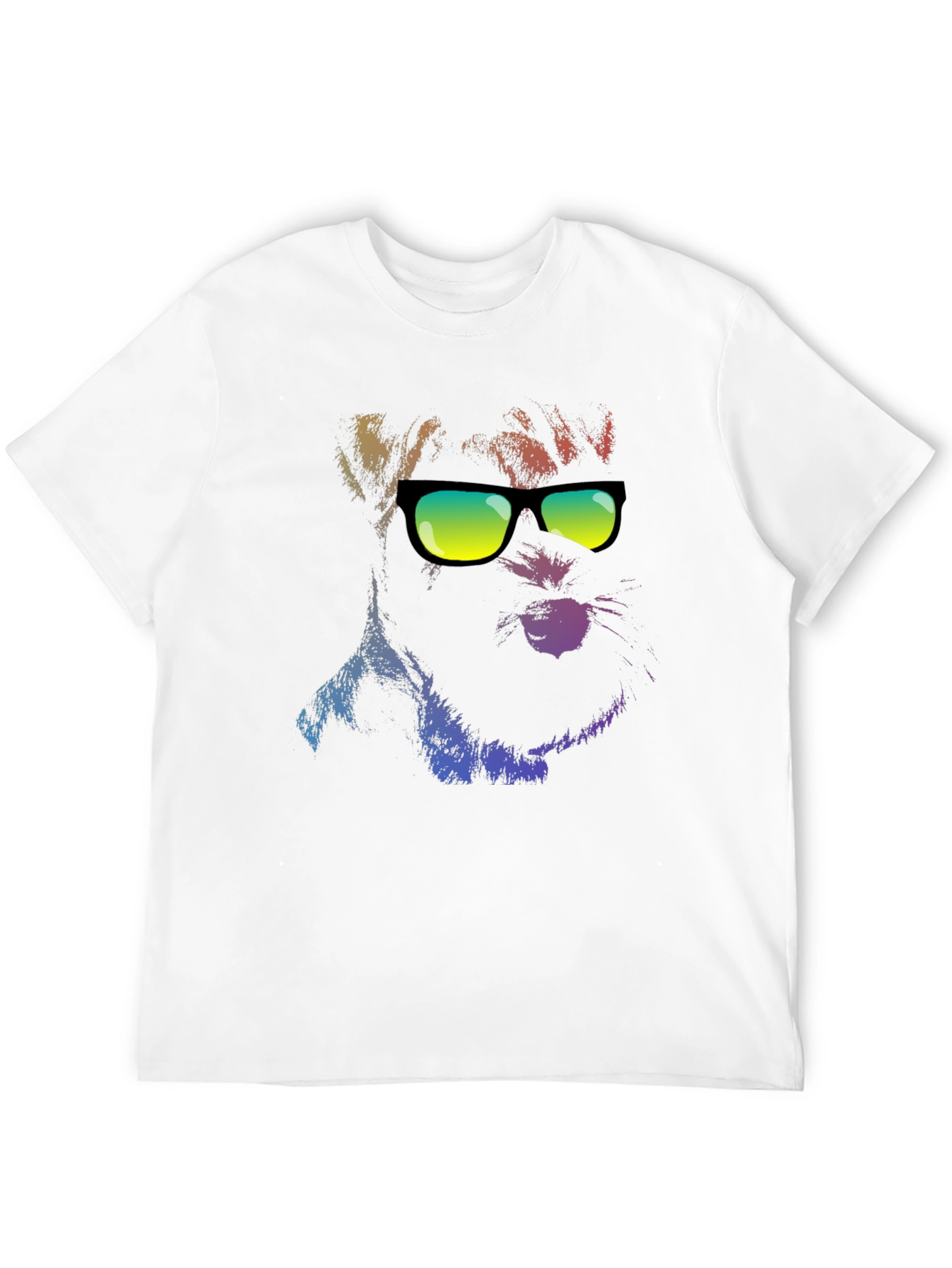 Cool Dog in Shades Mens Black T-Shirt
