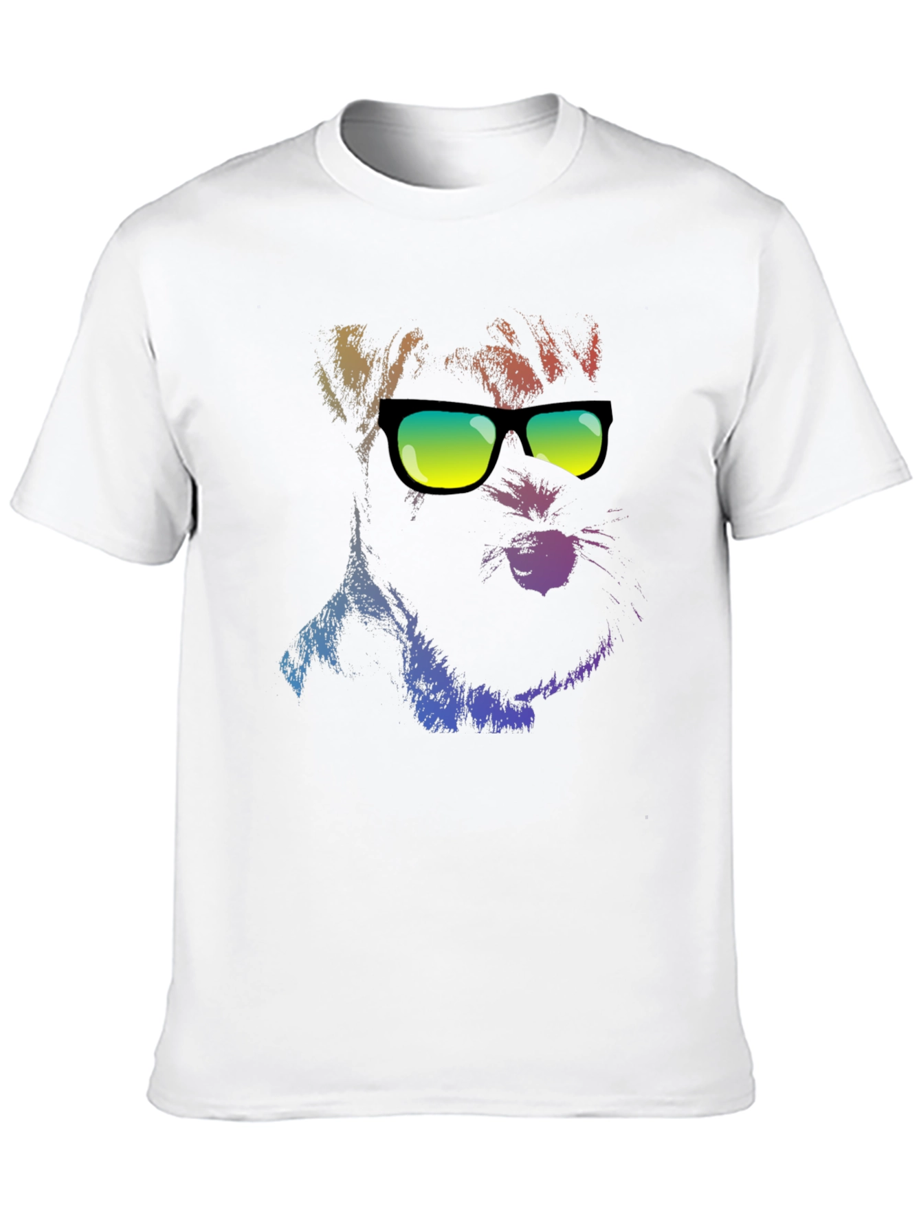 Cool Dog in Shades Mens Black T-Shirt