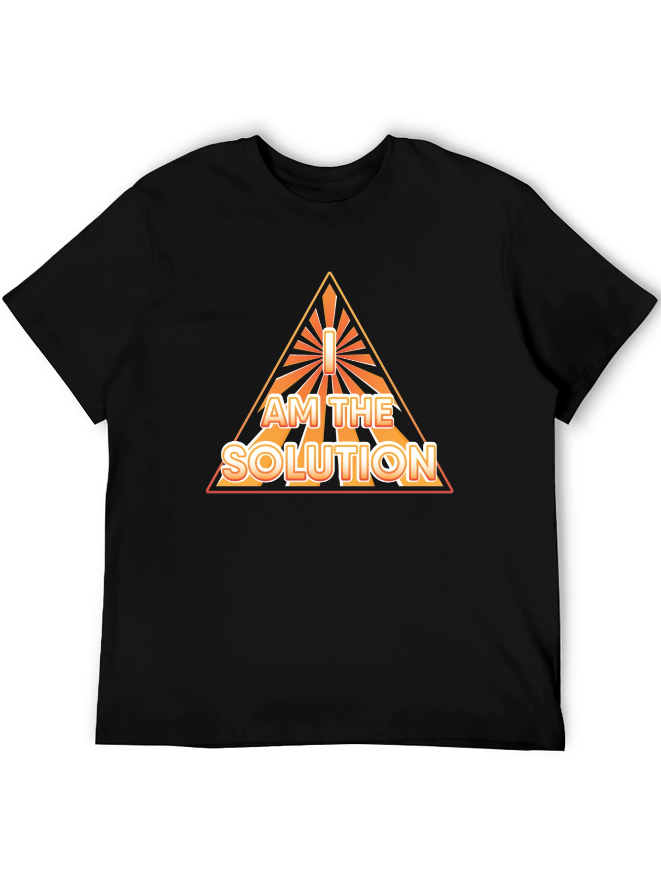 I AM THE SOLUTION Graphic Tee - Black
