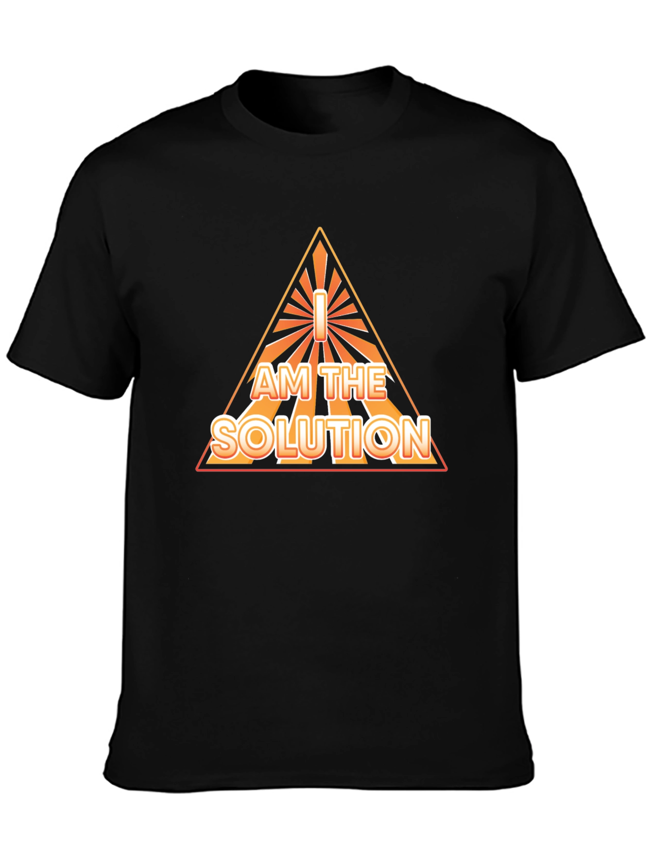 I AM THE SOLUTION Graphic Tee - Black