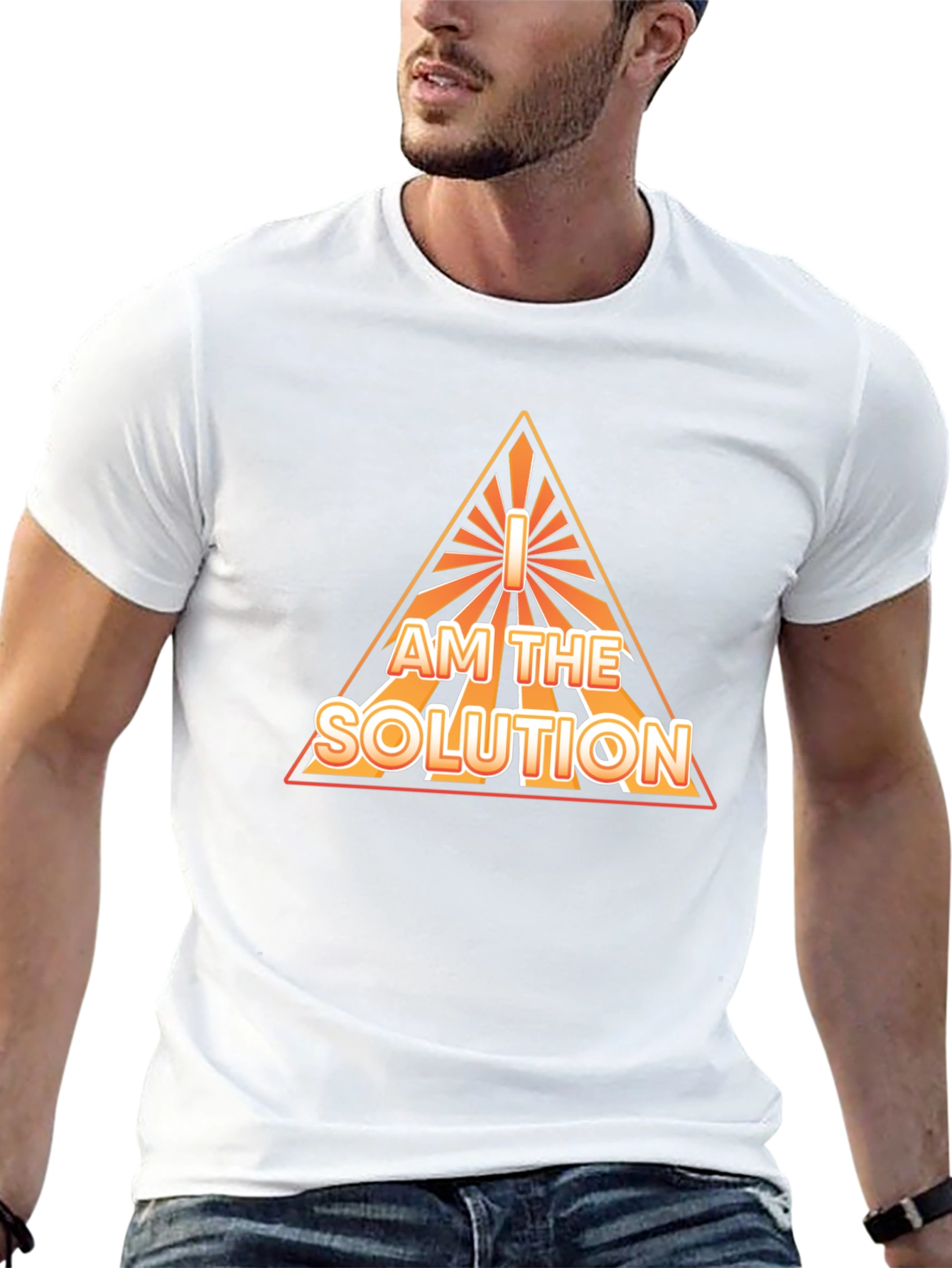 I AM THE SOLUTION Graphic Tee - Black
