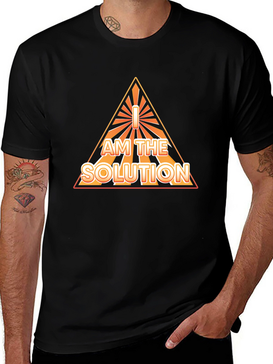 I AM THE SOLUTION Graphic Tee - Black