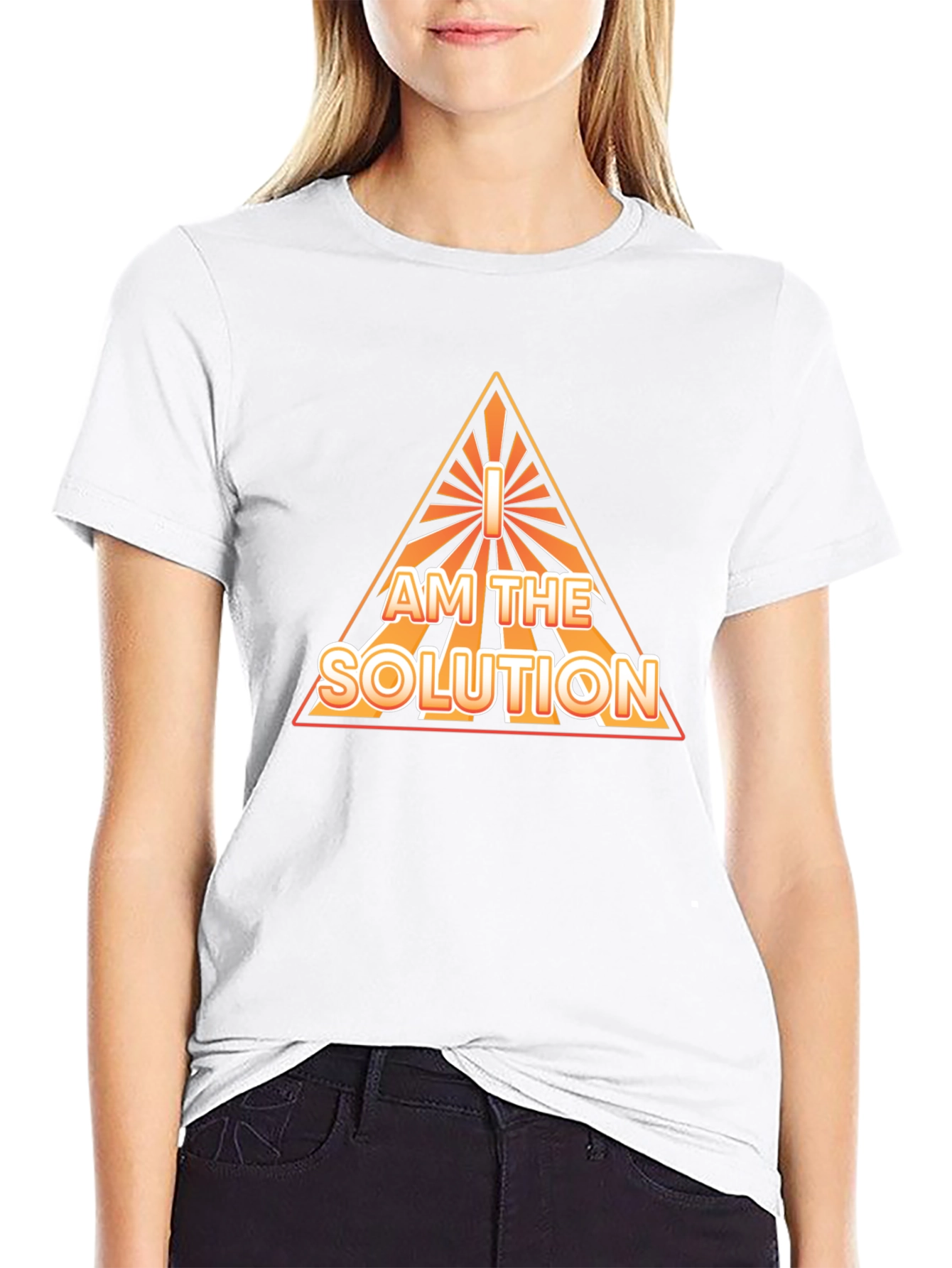 I AM THE SOLUTION Graphic Tee - Black