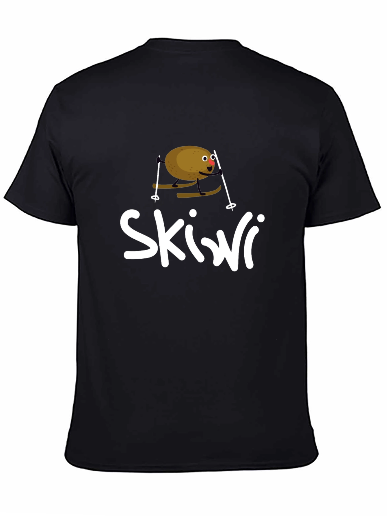 Skiwi Funny Kiwi Skiing T-Shirt