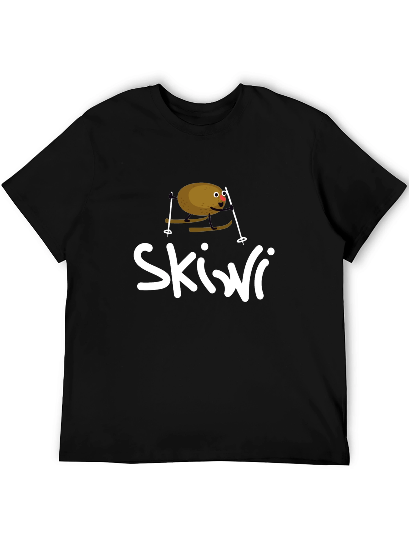 Skiwi Funny Kiwi Skiing T-Shirt