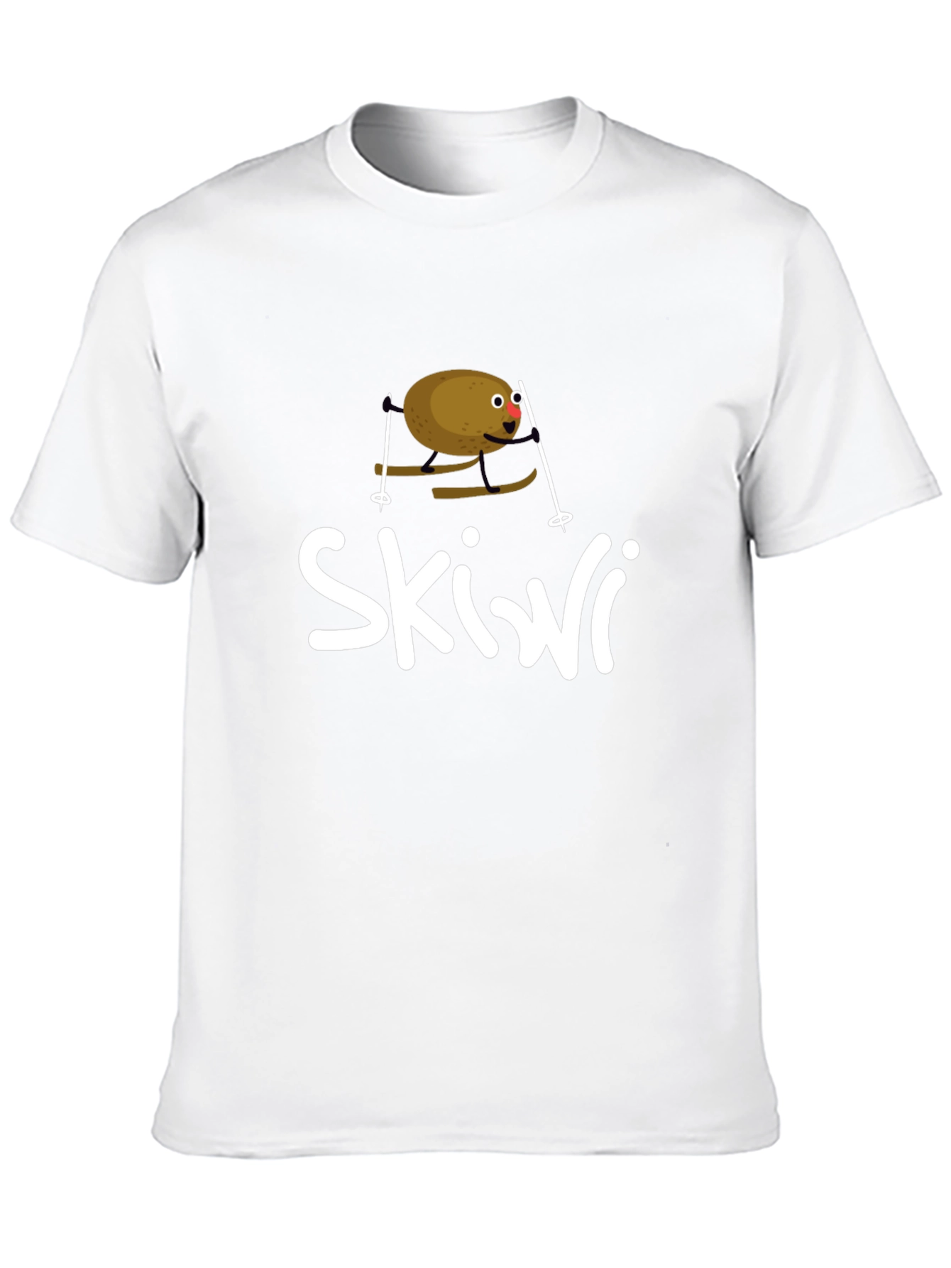 Skiwi Funny Kiwi Skiing T-Shirt