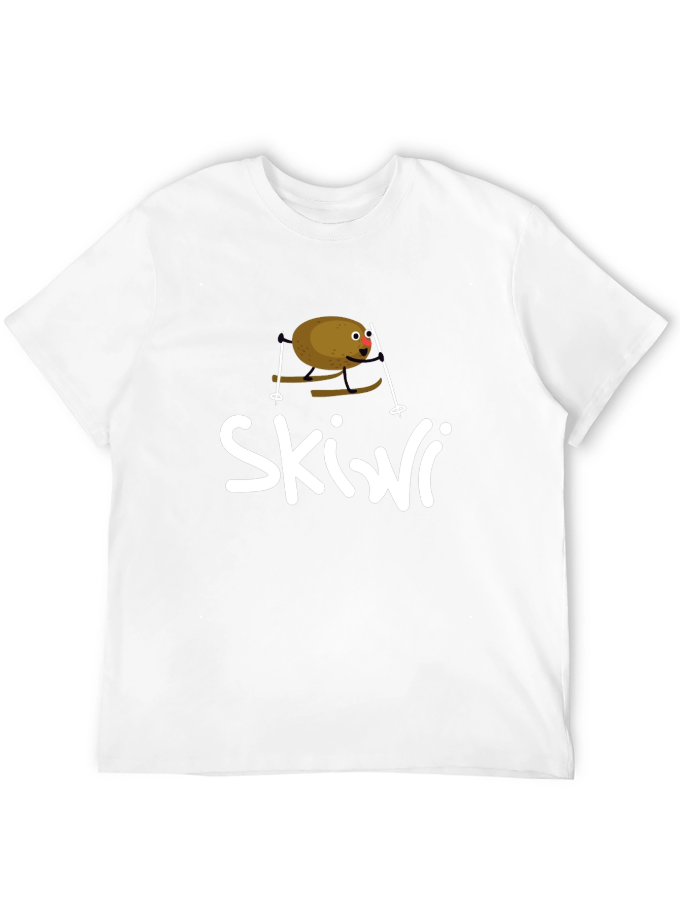 Skiwi Funny Kiwi Skiing T-Shirt