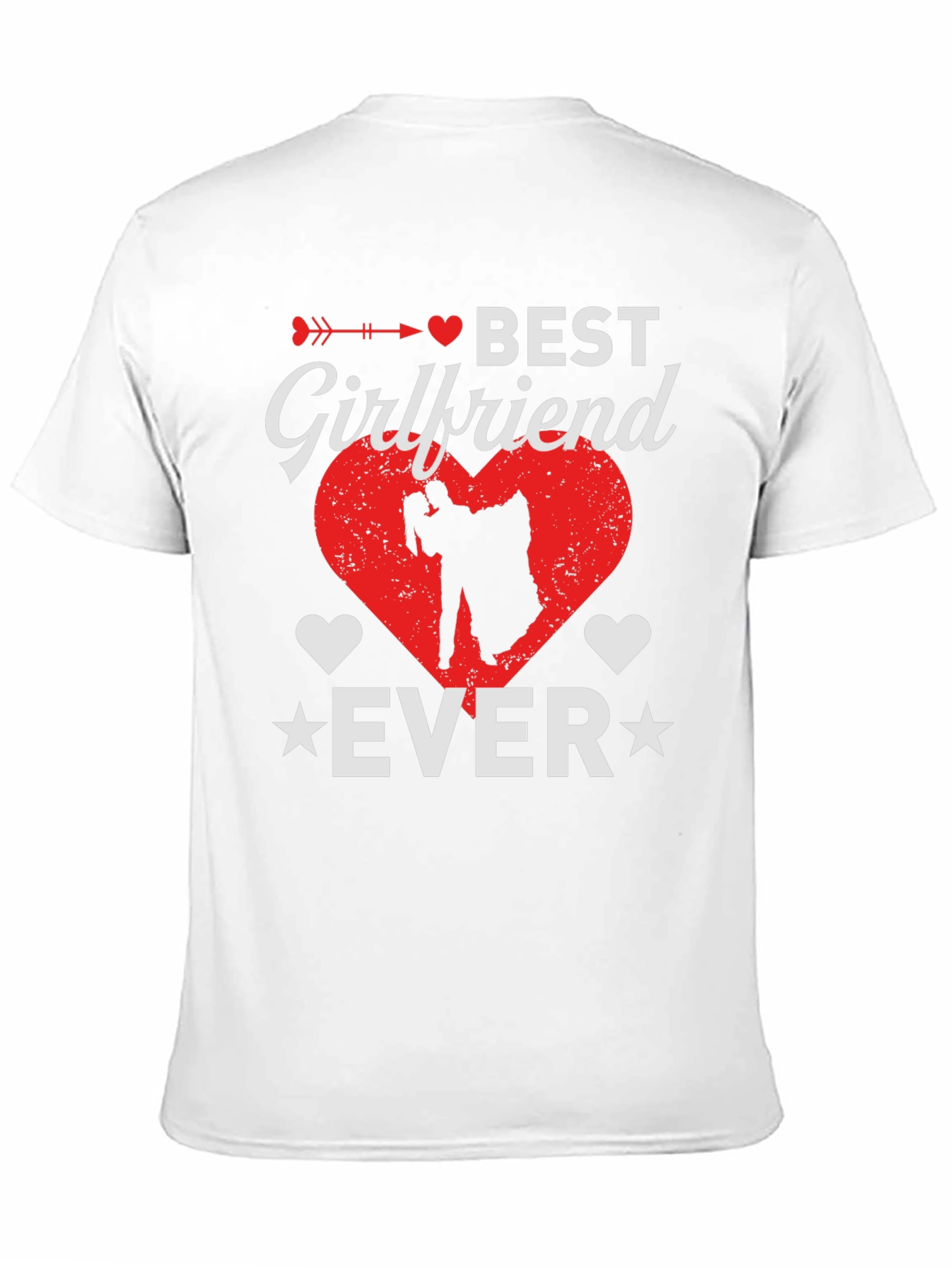 Best Girlfriend Ever Graphic T-Shirt - Heart Design