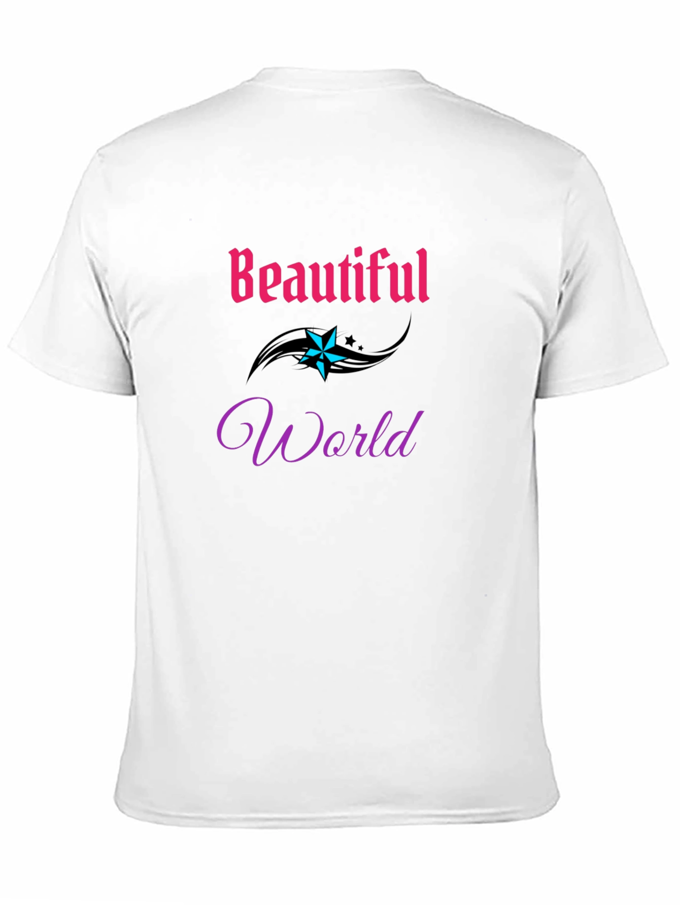 Beautiful World Graphic Tee - Stylish Comfort