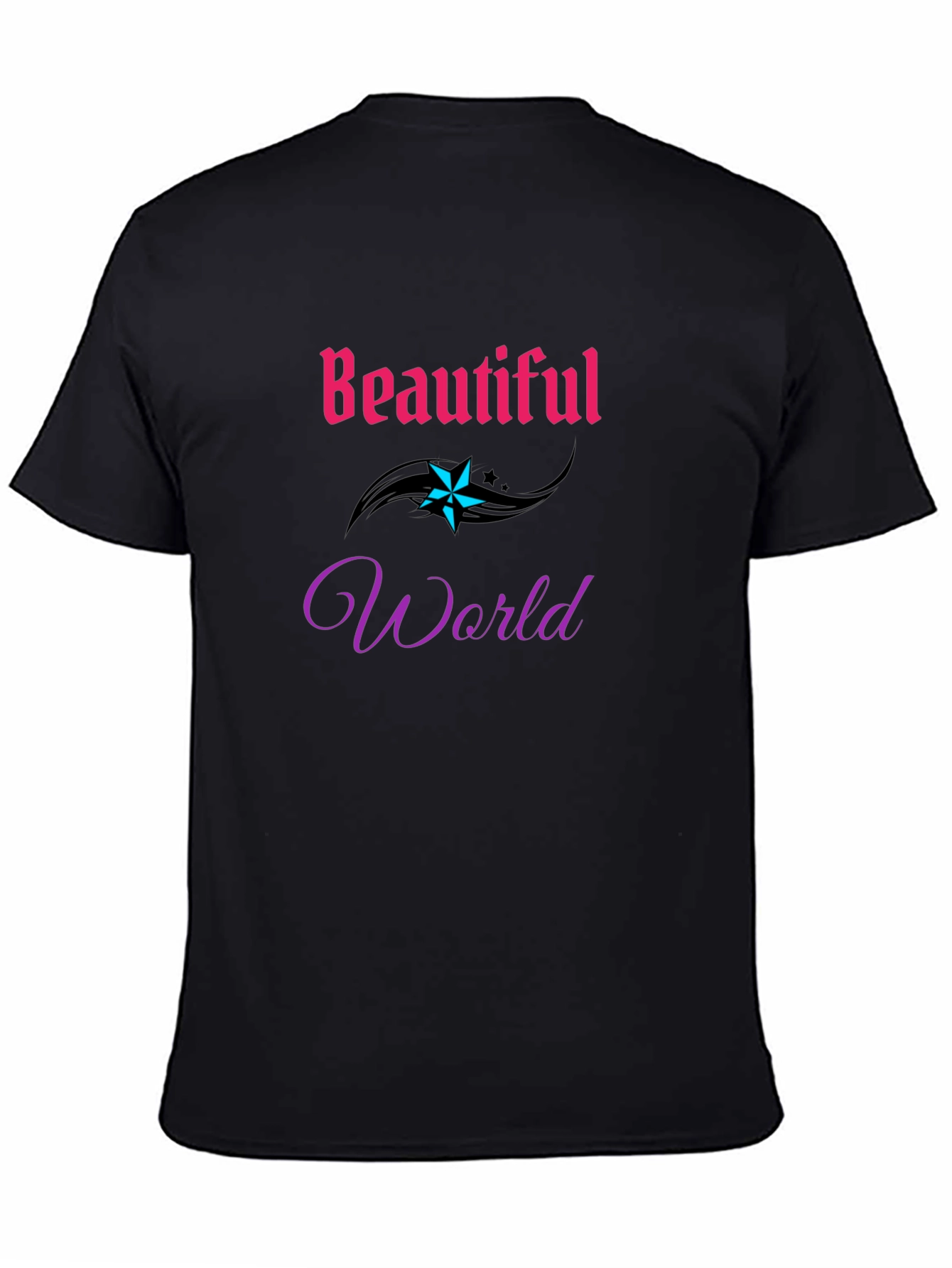 Beautiful World Graphic Tee - Stylish Comfort