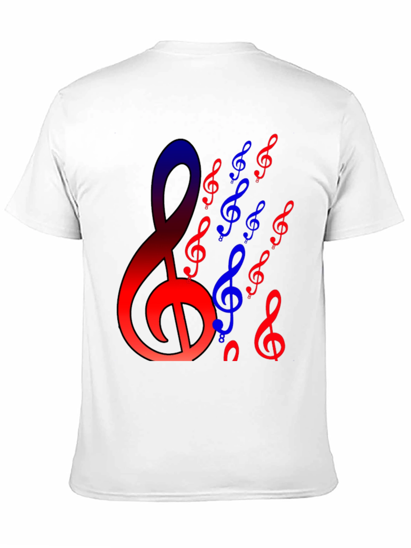 Musical Clef Graphic Tee - Black