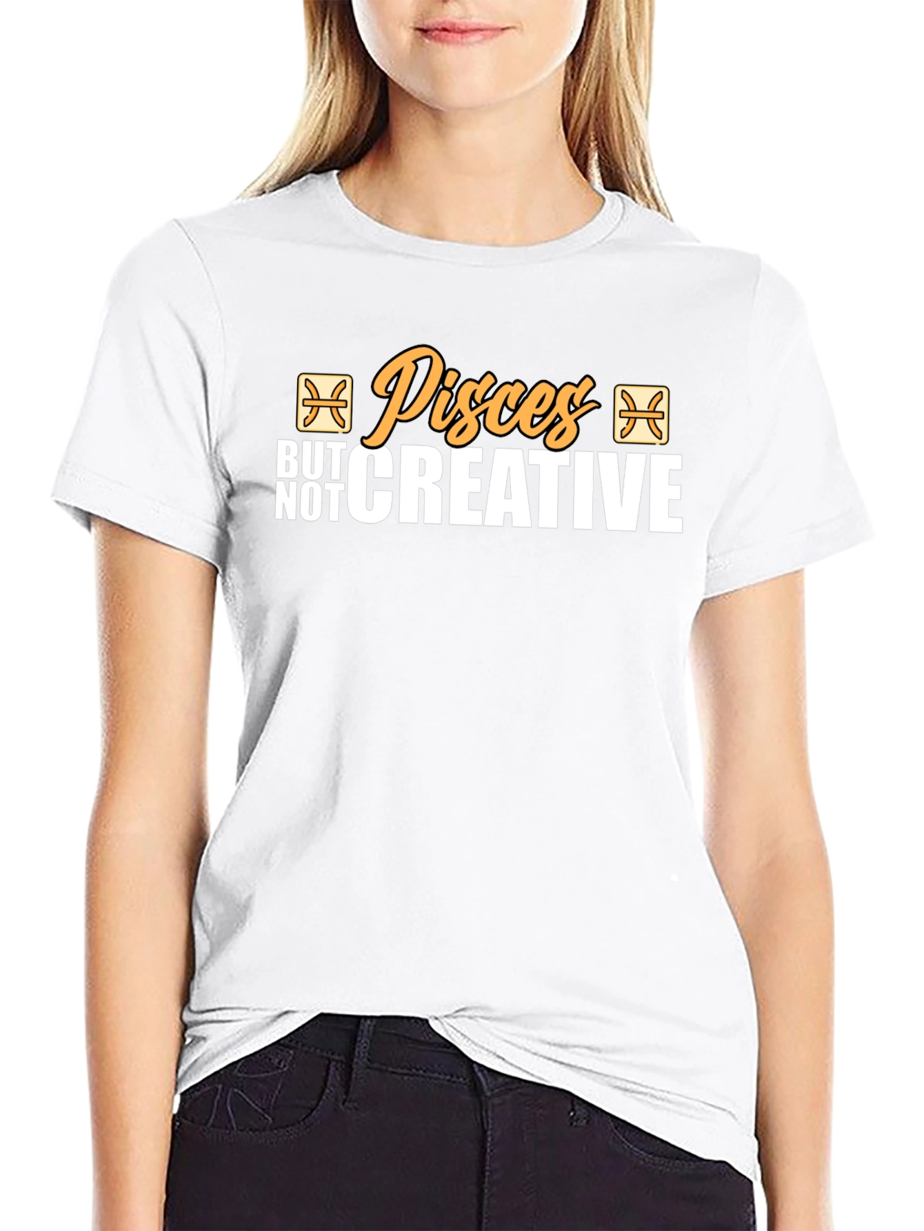 Pisces But Not Creative Black T-Shirt
