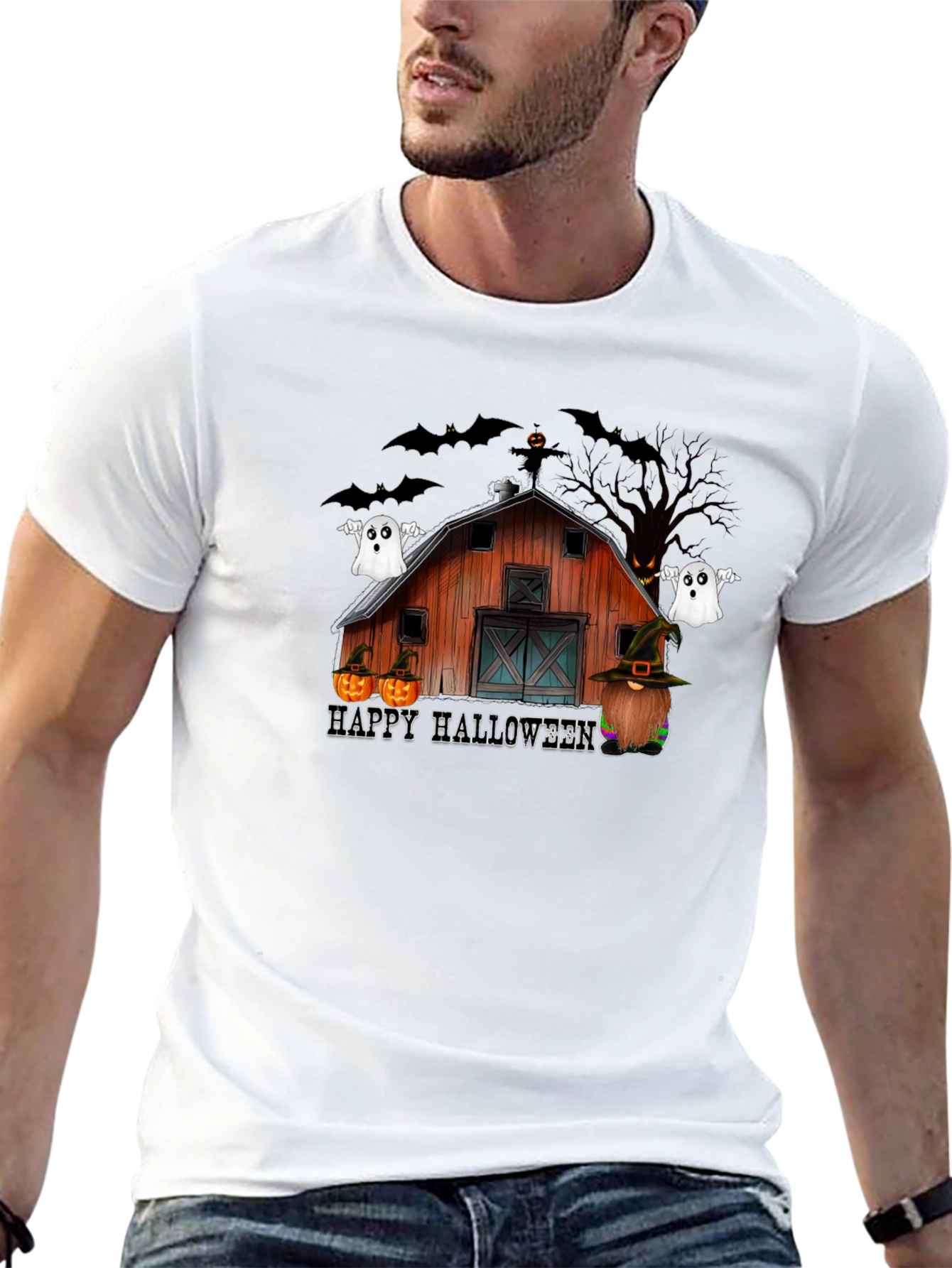 Halloween Barn Graphic Tee