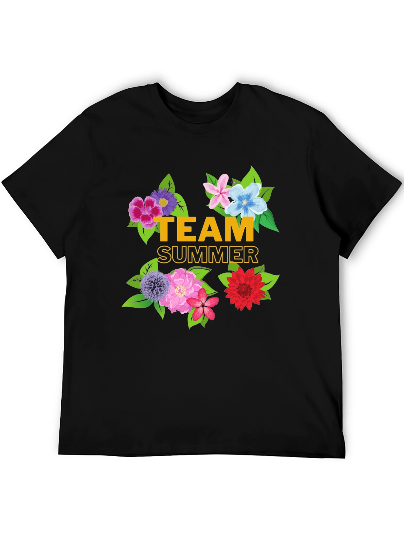 Team Summer Floral Graphic T-Shirt