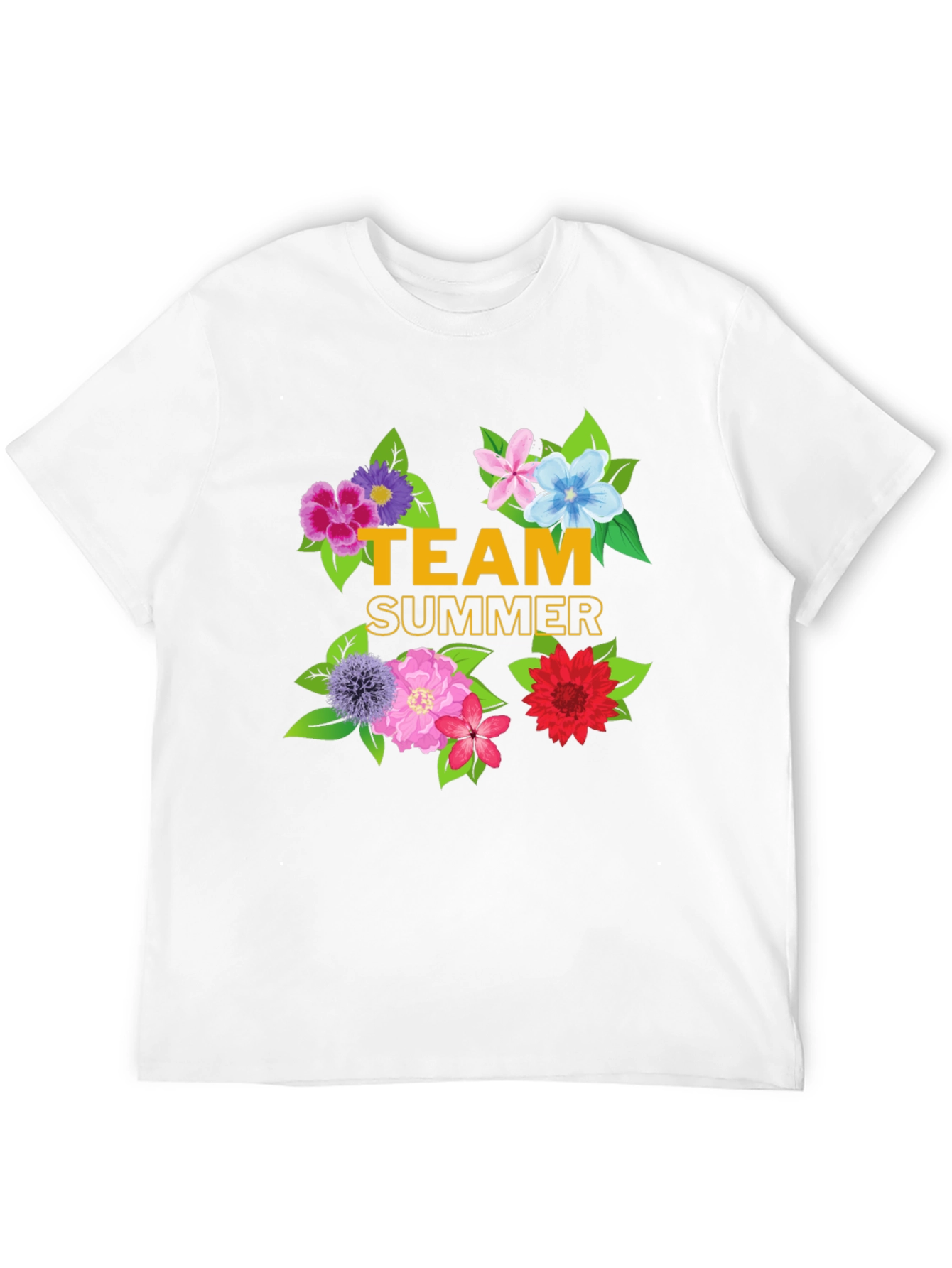 Team Summer Floral Graphic T-Shirt