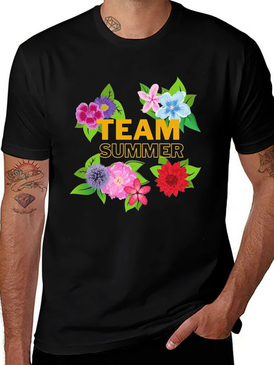 Team Summer Floral Graphic T-Shirt