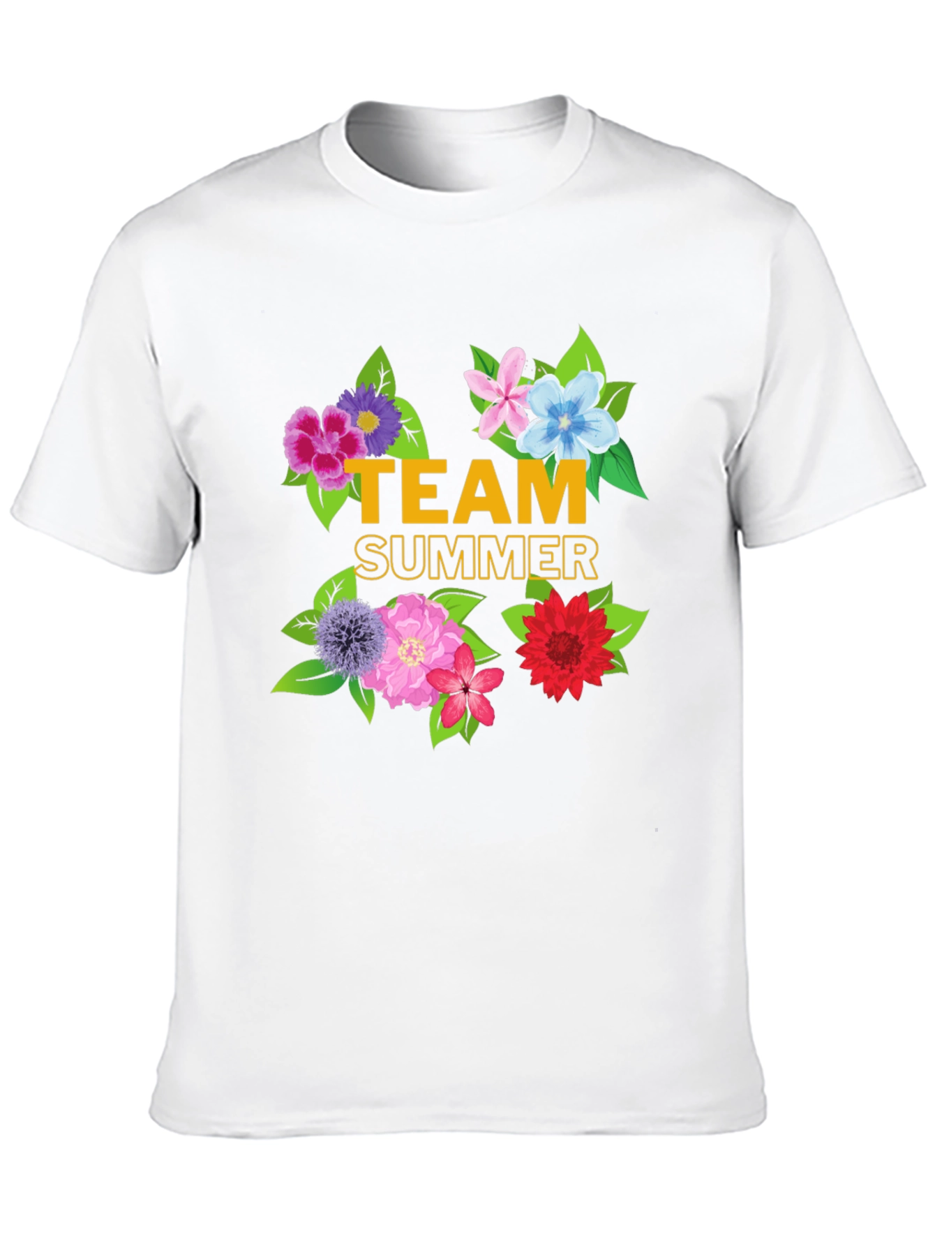 Team Summer Floral Graphic T-Shirt