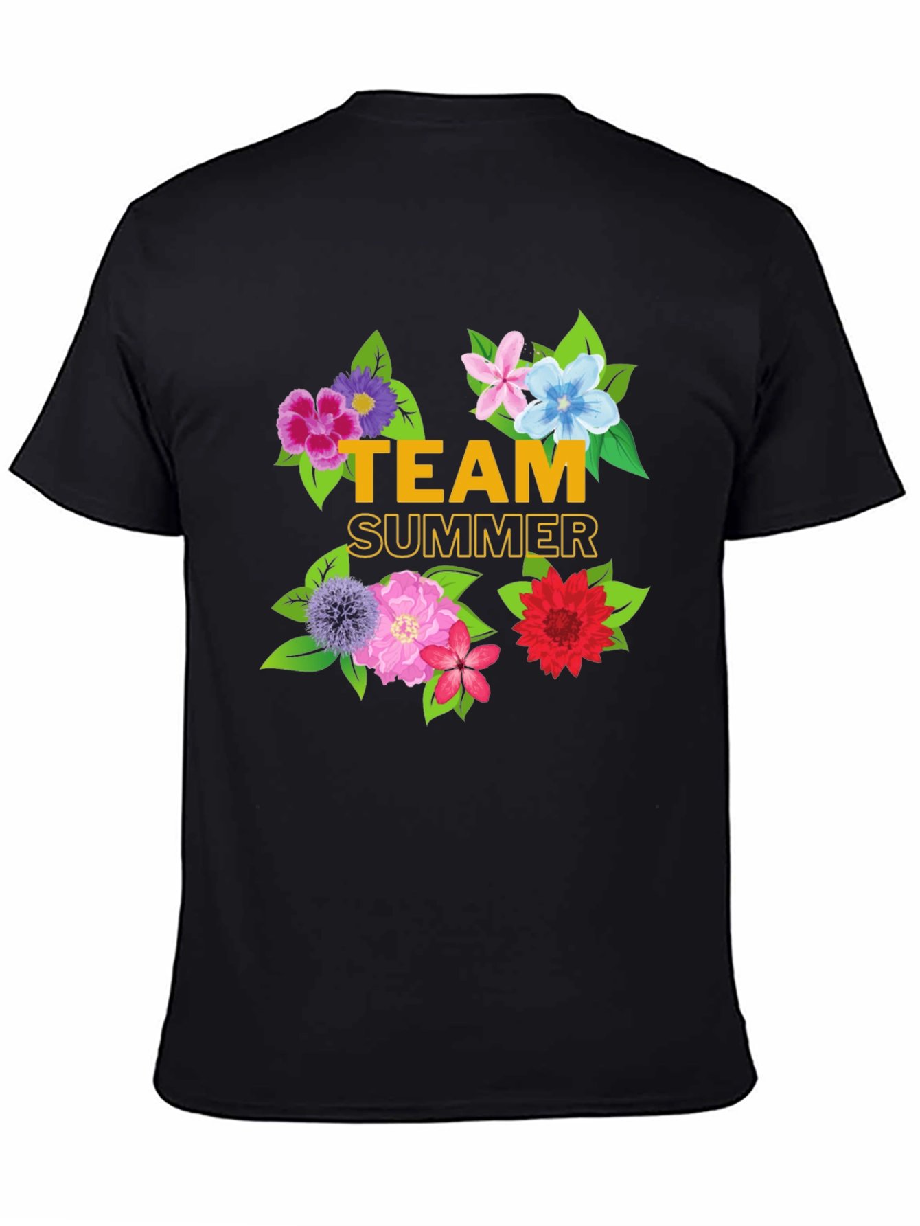 Team Summer Floral Graphic T-Shirt