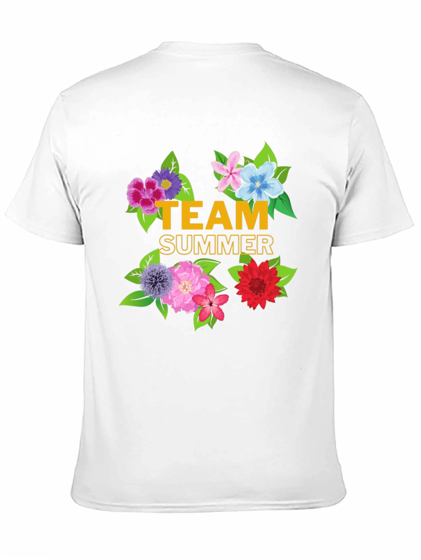 Team Summer Floral Graphic T-Shirt