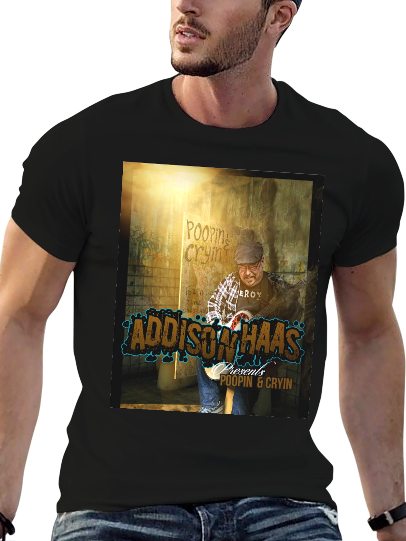 Addison Haas Poopin & Cryin Graphic T-Shirt
