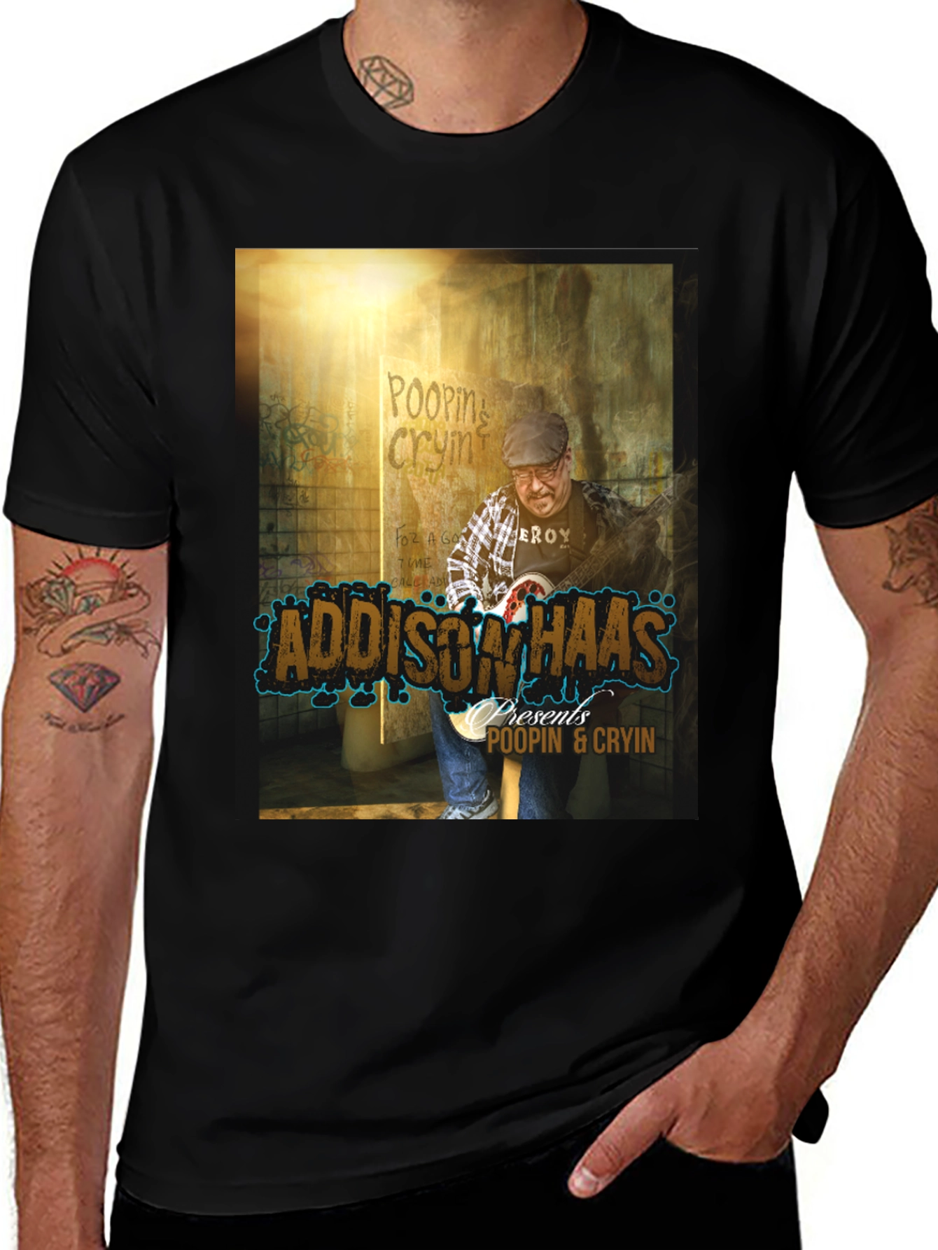 Addison Haas Poopin & Cryin Graphic T-Shirt
