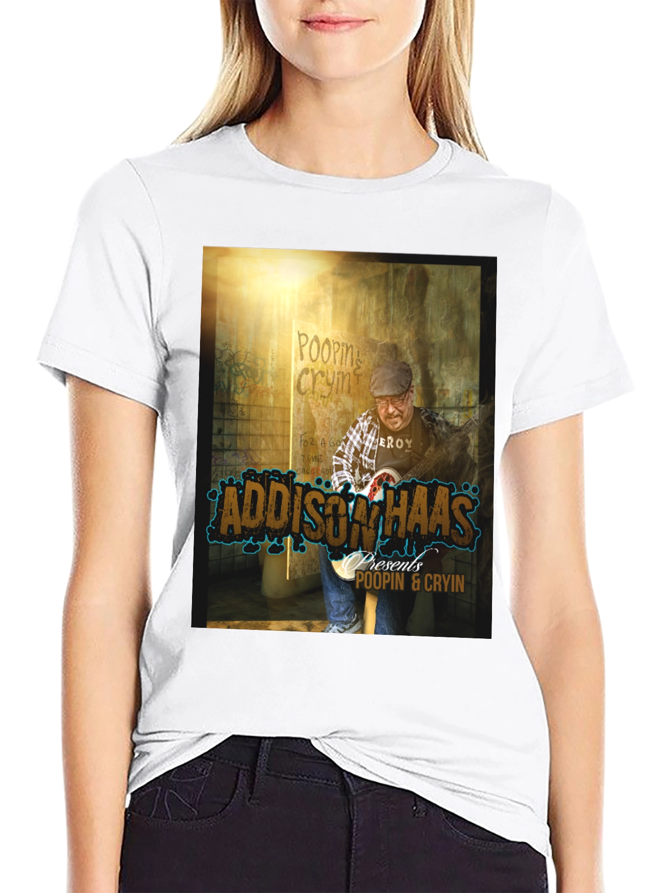 Addison Haas Poopin & Cryin Graphic T-Shirt