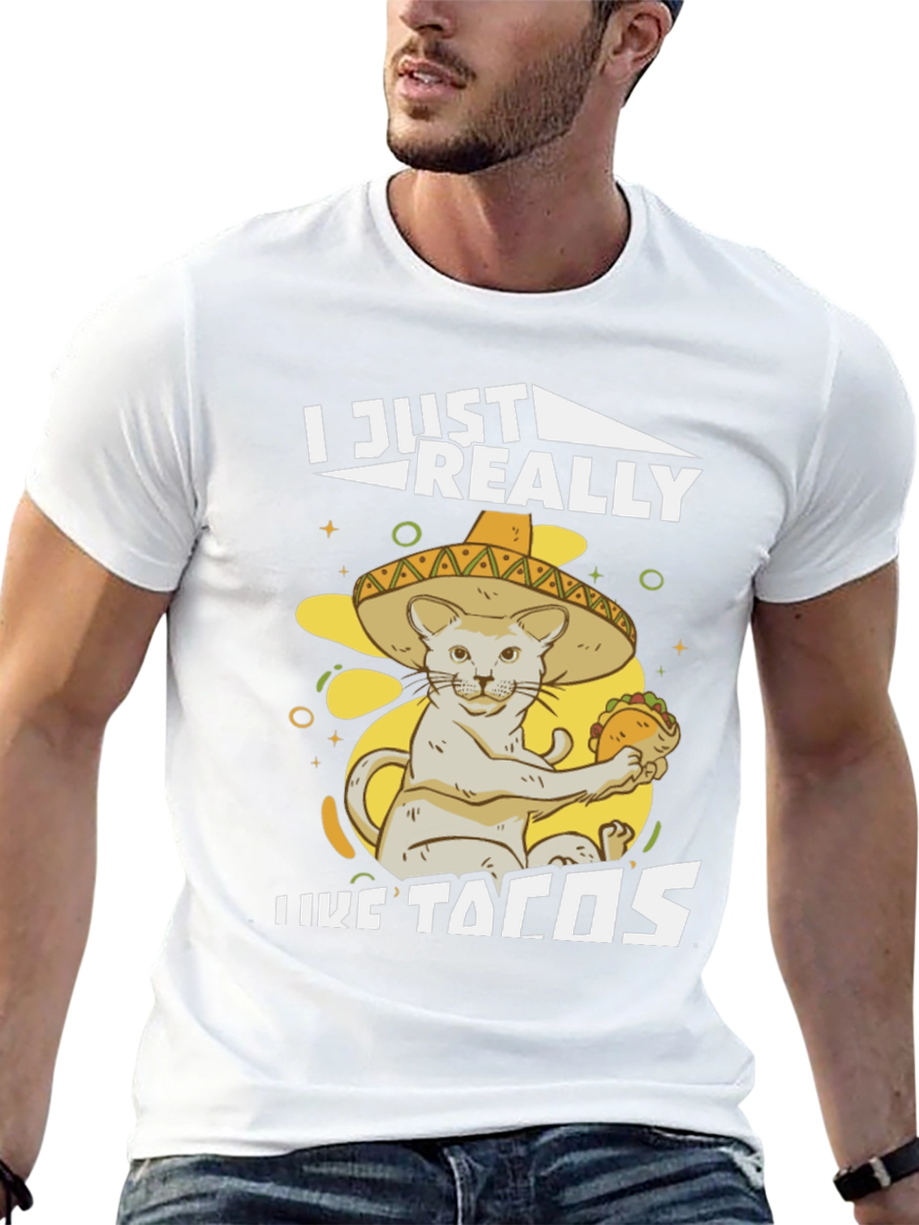 I Just Really Like Tacos Cat T-Shirt