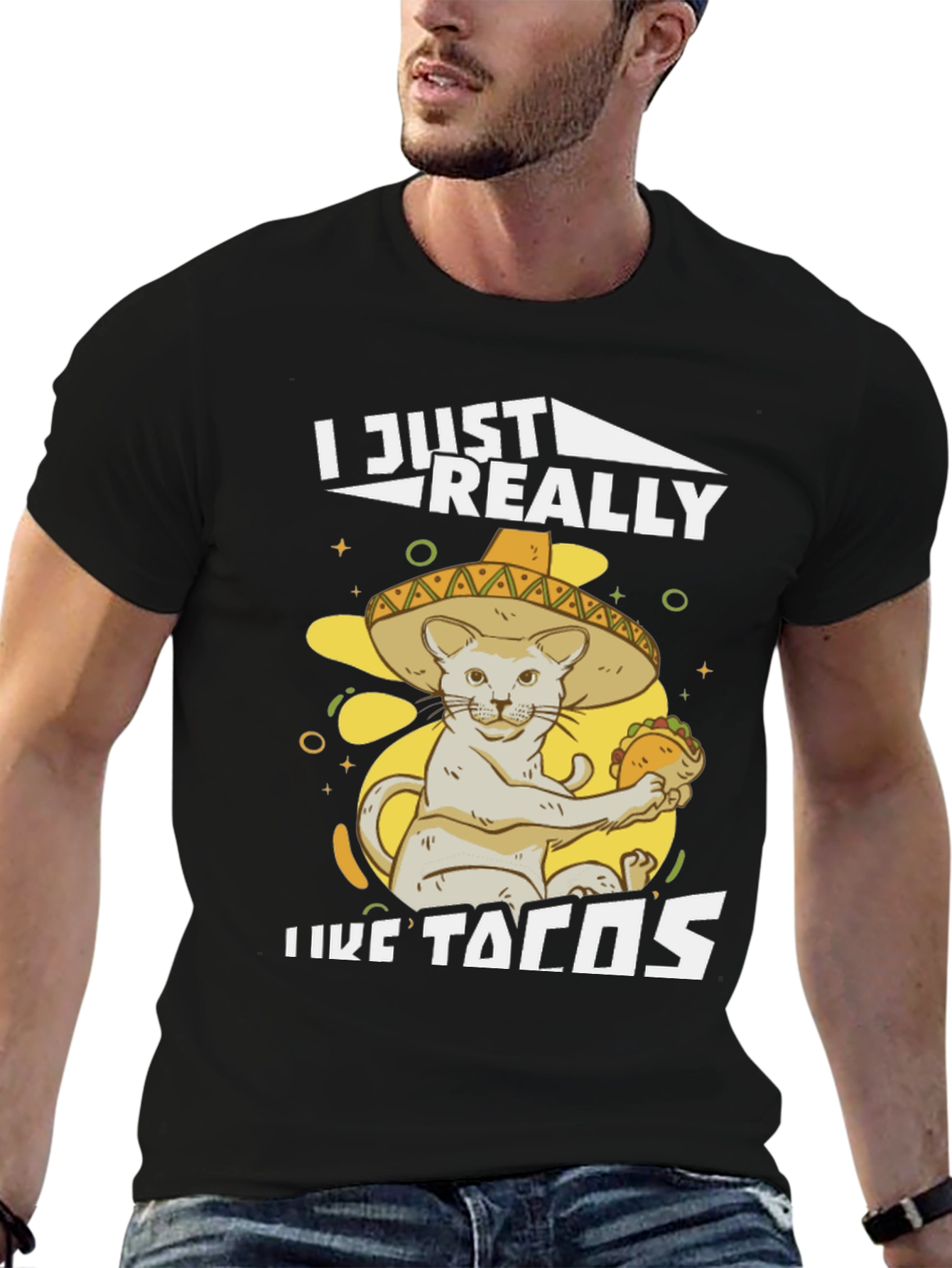 I Just Really Like Tacos Cat T-Shirt