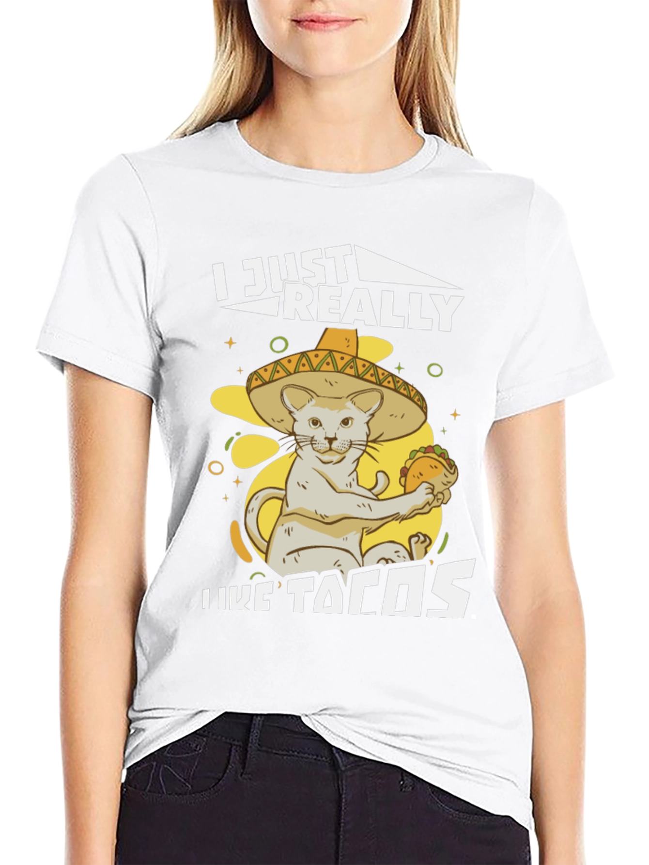I Just Really Like Tacos Cat T-Shirt