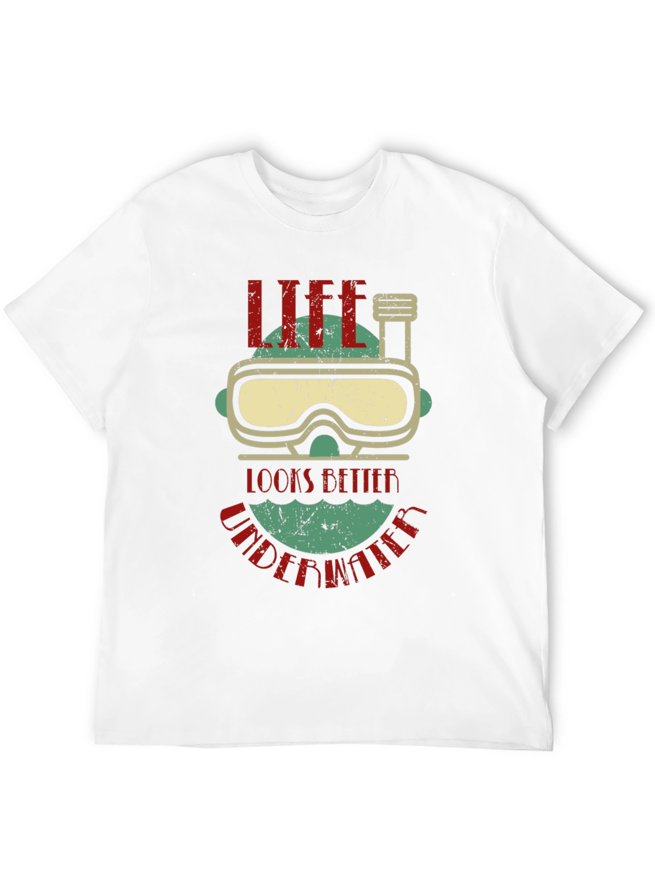 Life Looks Better Underwater Graphic T-Shirt