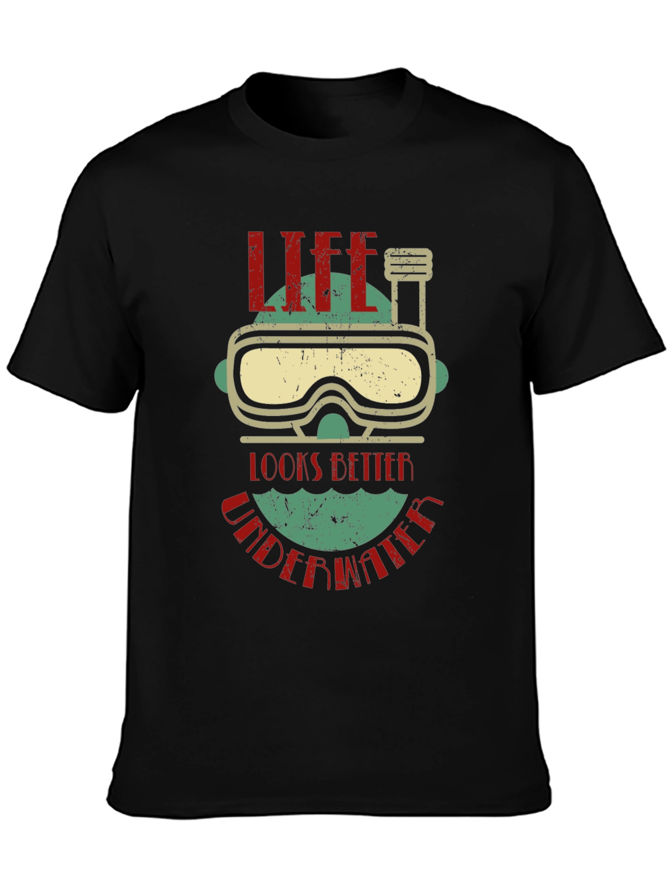 Life Looks Better Underwater Graphic T-Shirt