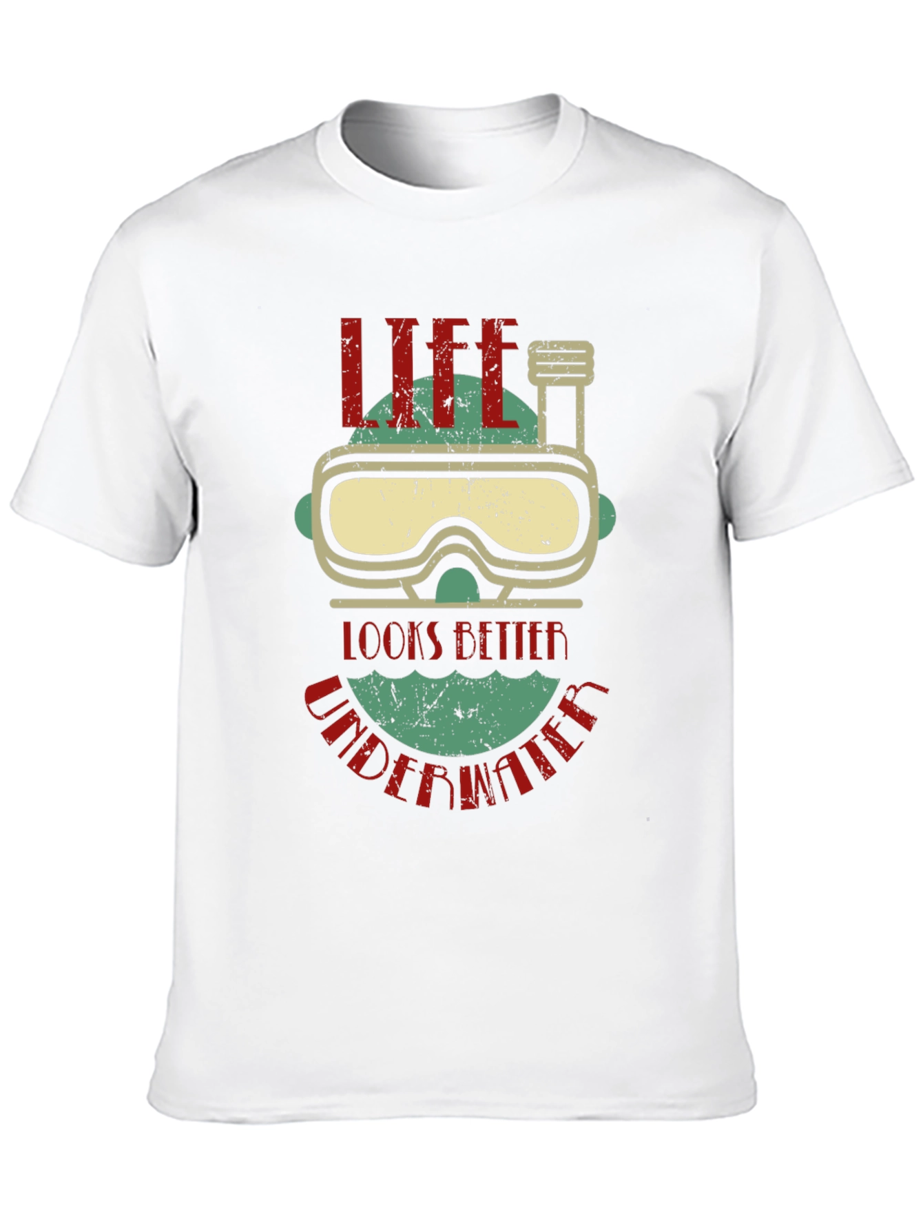 Life Looks Better Underwater Graphic T-Shirt