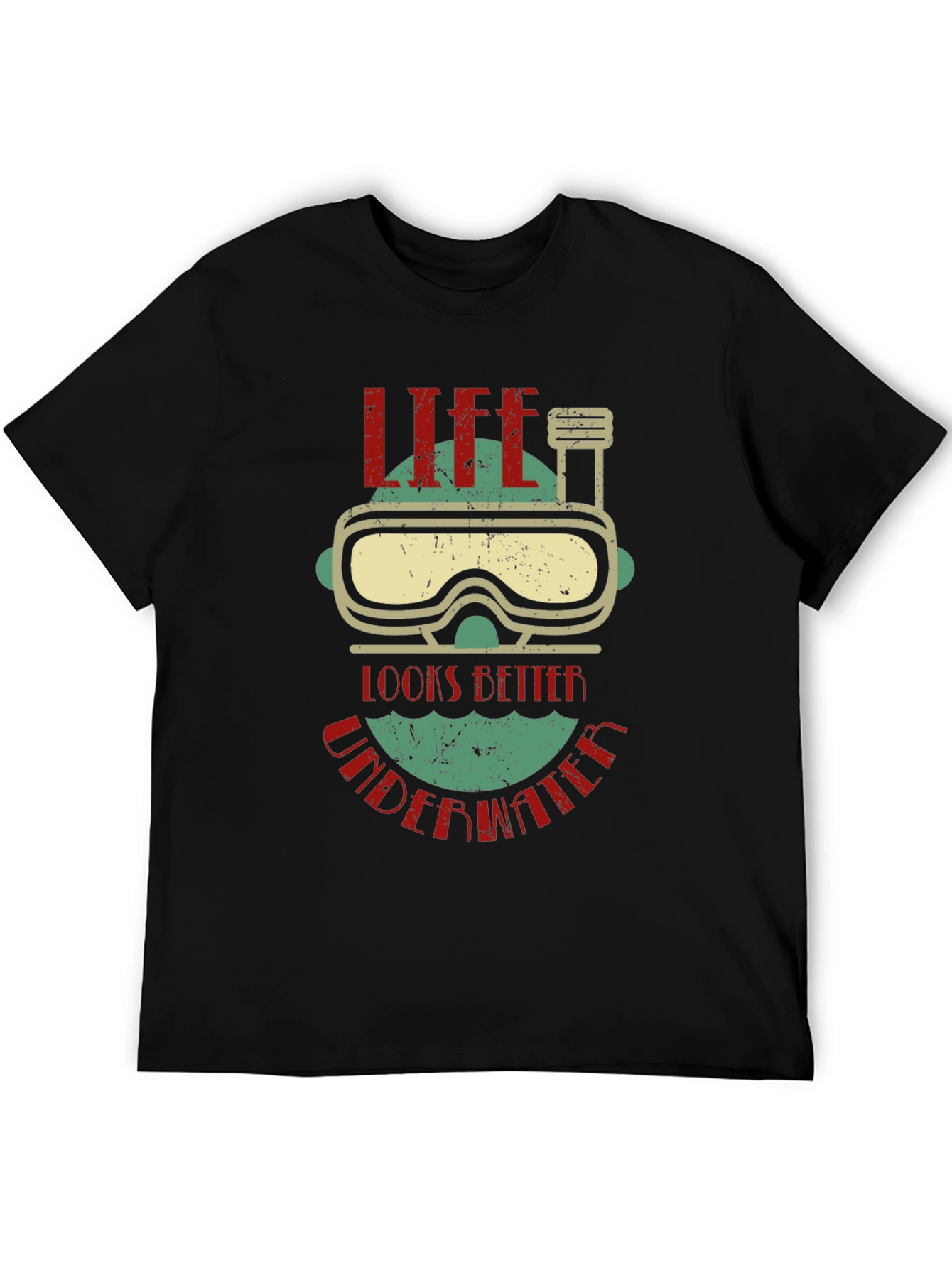 Life Looks Better Underwater Graphic T-Shirt